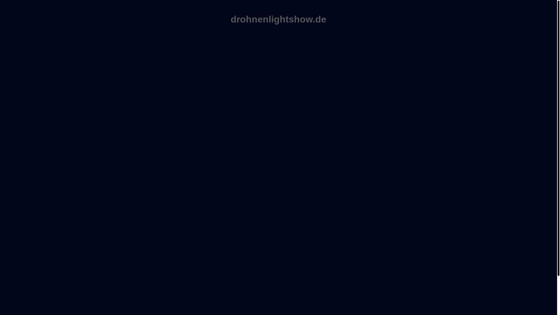 website screenshot of https://drohnenlightshow.de/