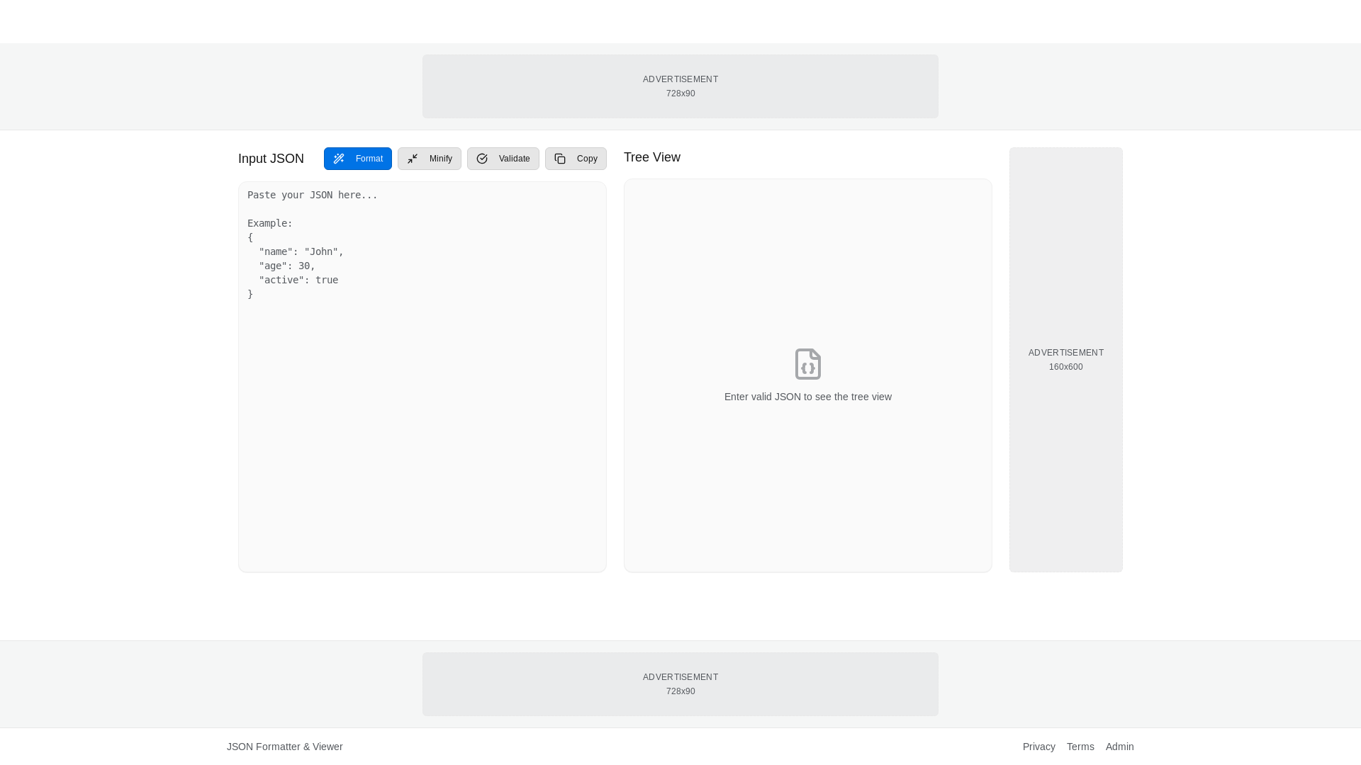 website screenshot of https://json-formatter-m4w.pages.dev/