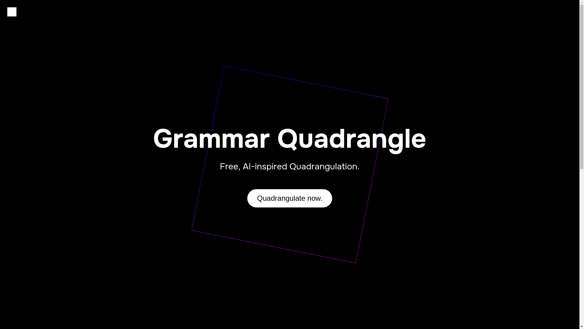 website screenshot of https://grammarquadrangle.ca/