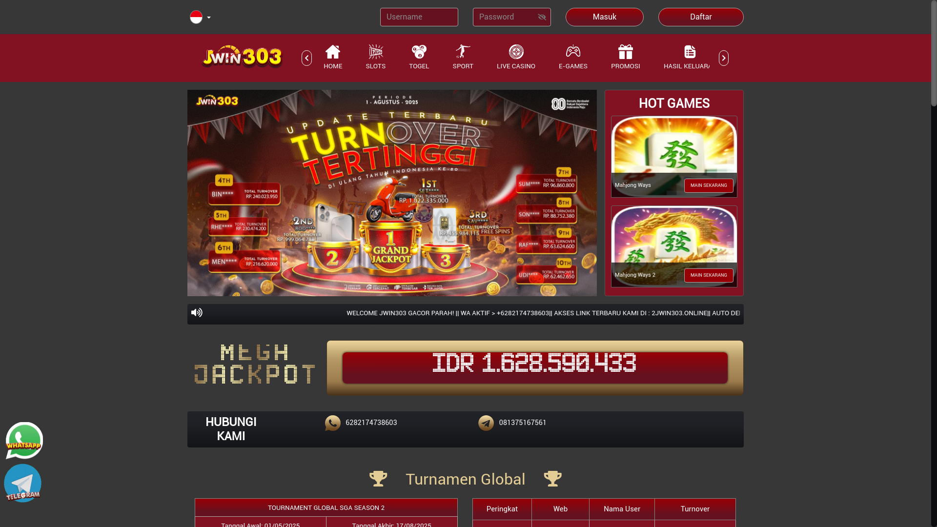 website screenshot of https://jwinnterbaru.site/