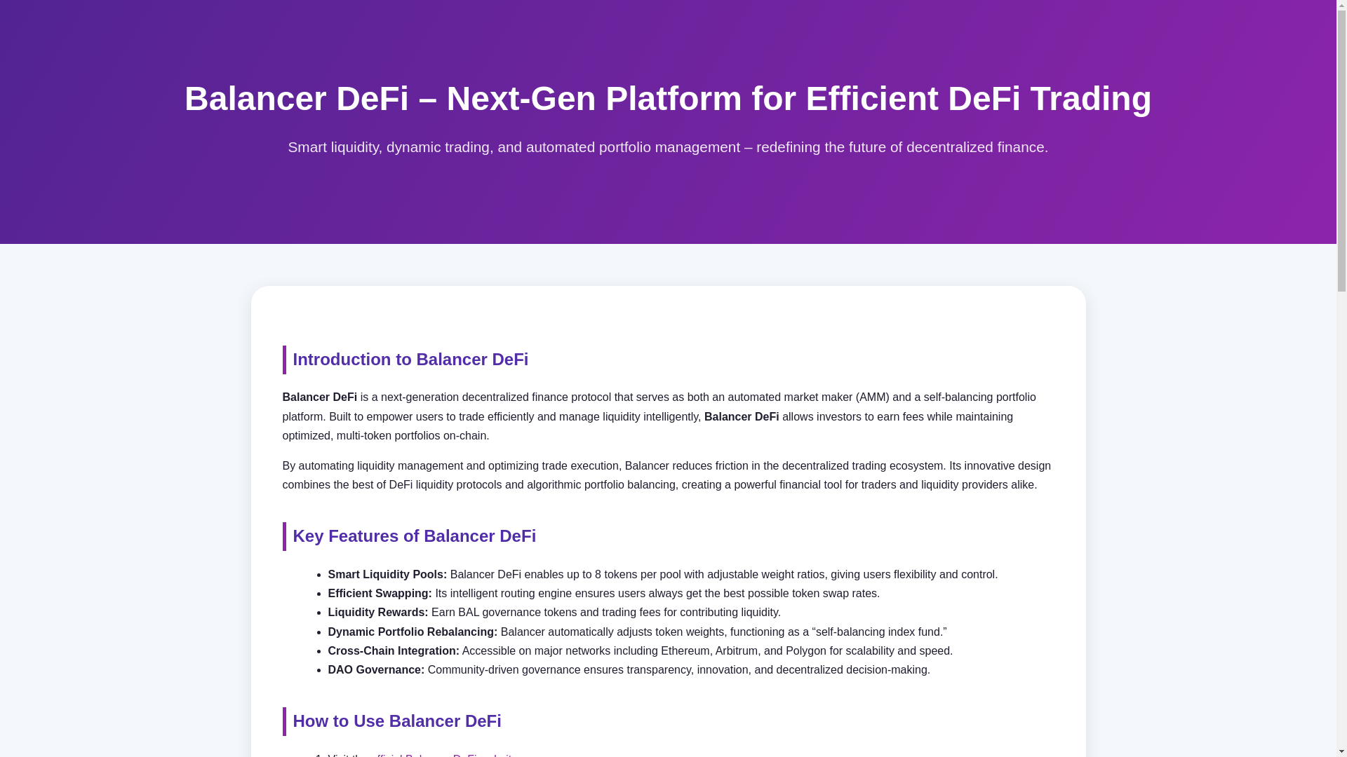website screenshot of https://setup-us-balaner-defi.pages.dev/