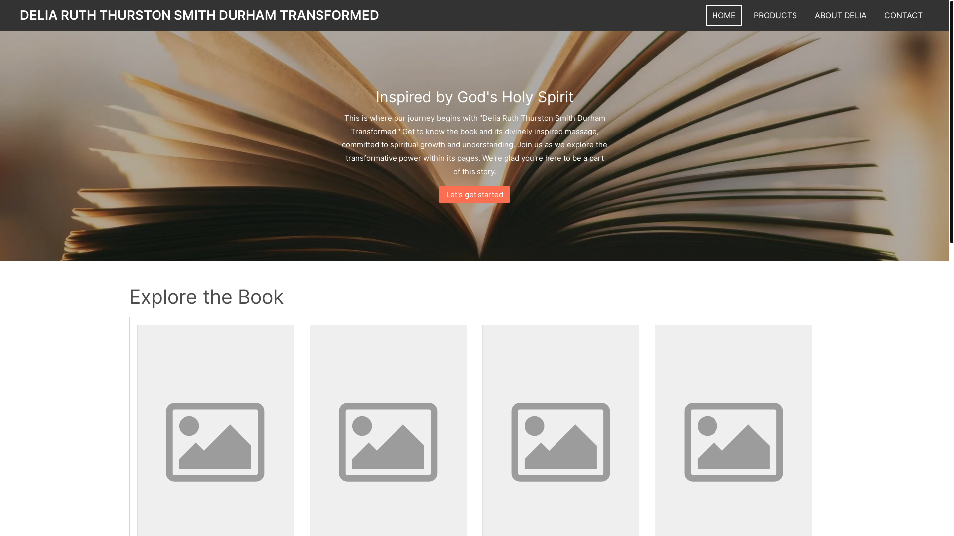 website screenshot of https://delia-ruth-thurston-smith-durham-transformed.com/