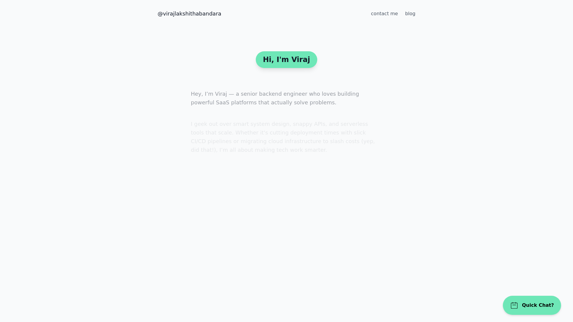 website screenshot of https://virajbandara-com.pages.dev/