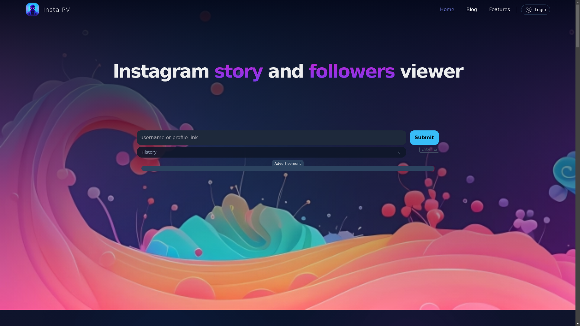 website screenshot of https://instapv.com/