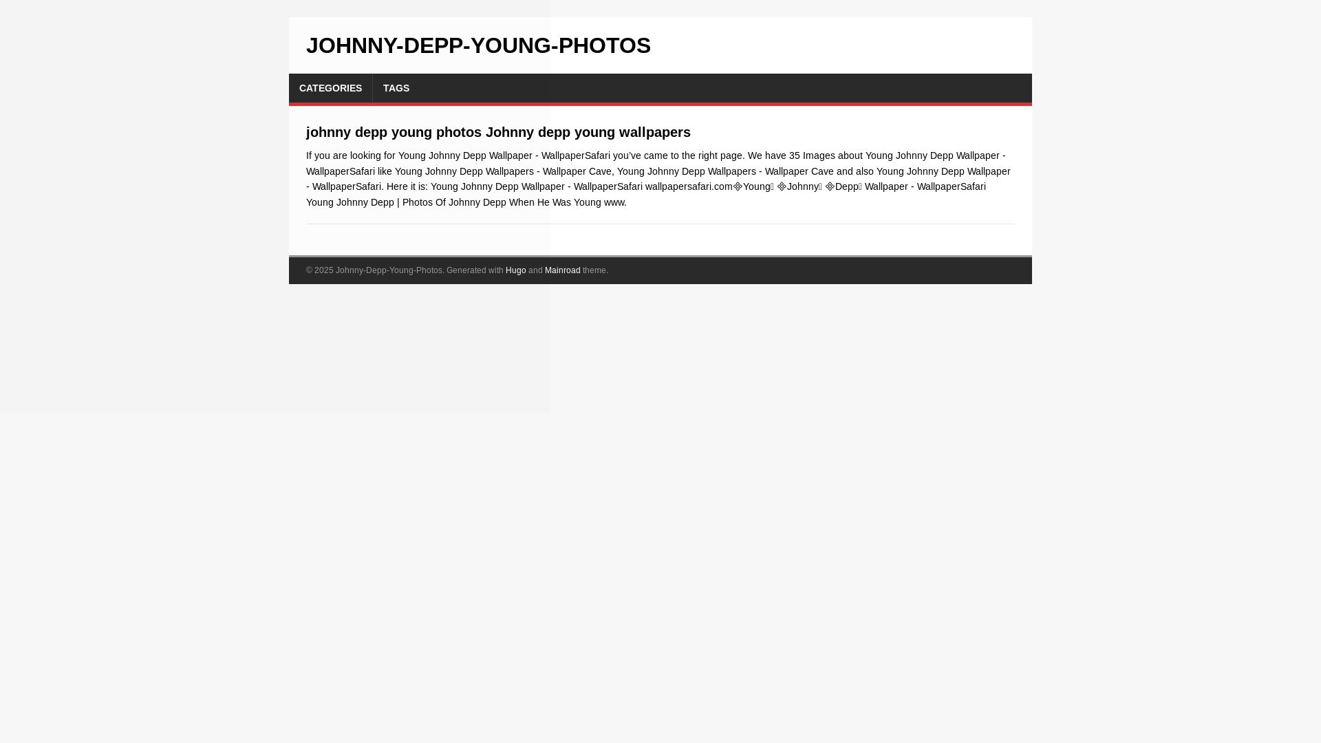 website screenshot of https://johnny-depp-young-photos.pages.dev/