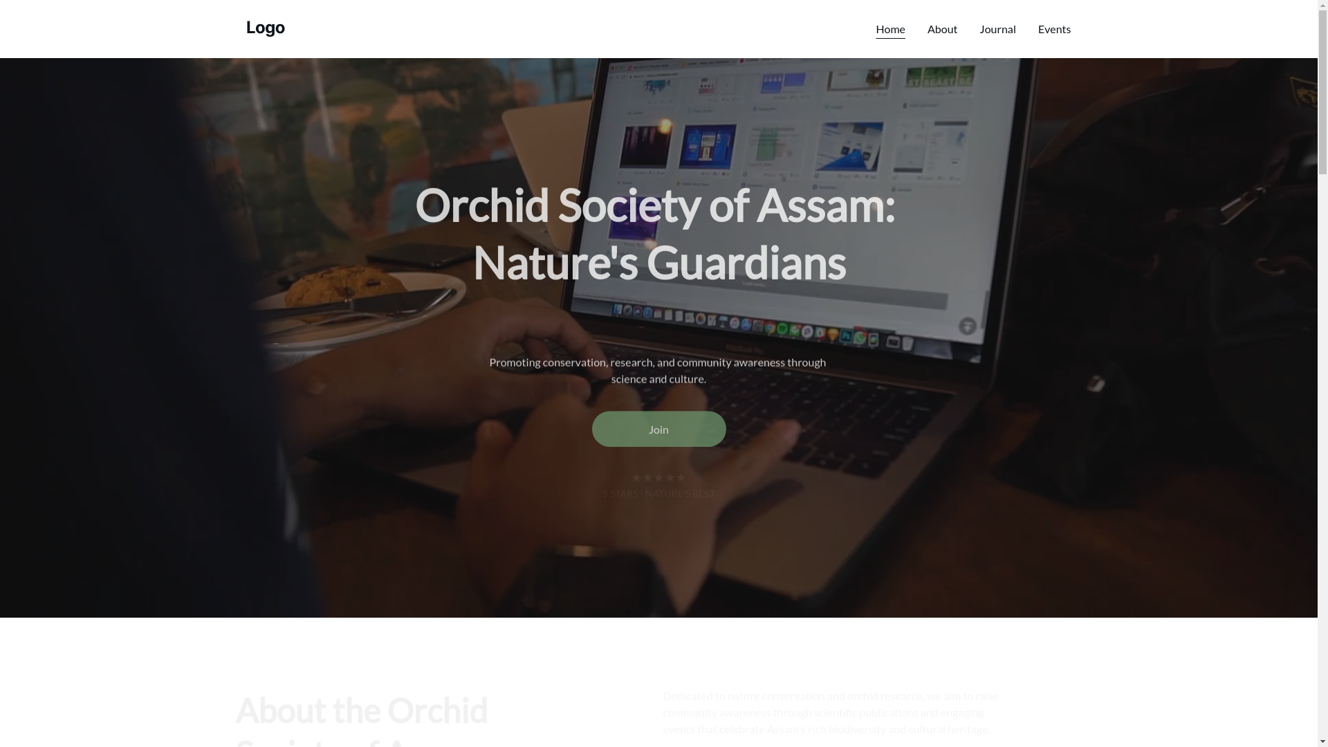 website screenshot of https://orchidsocietyofassam.com/