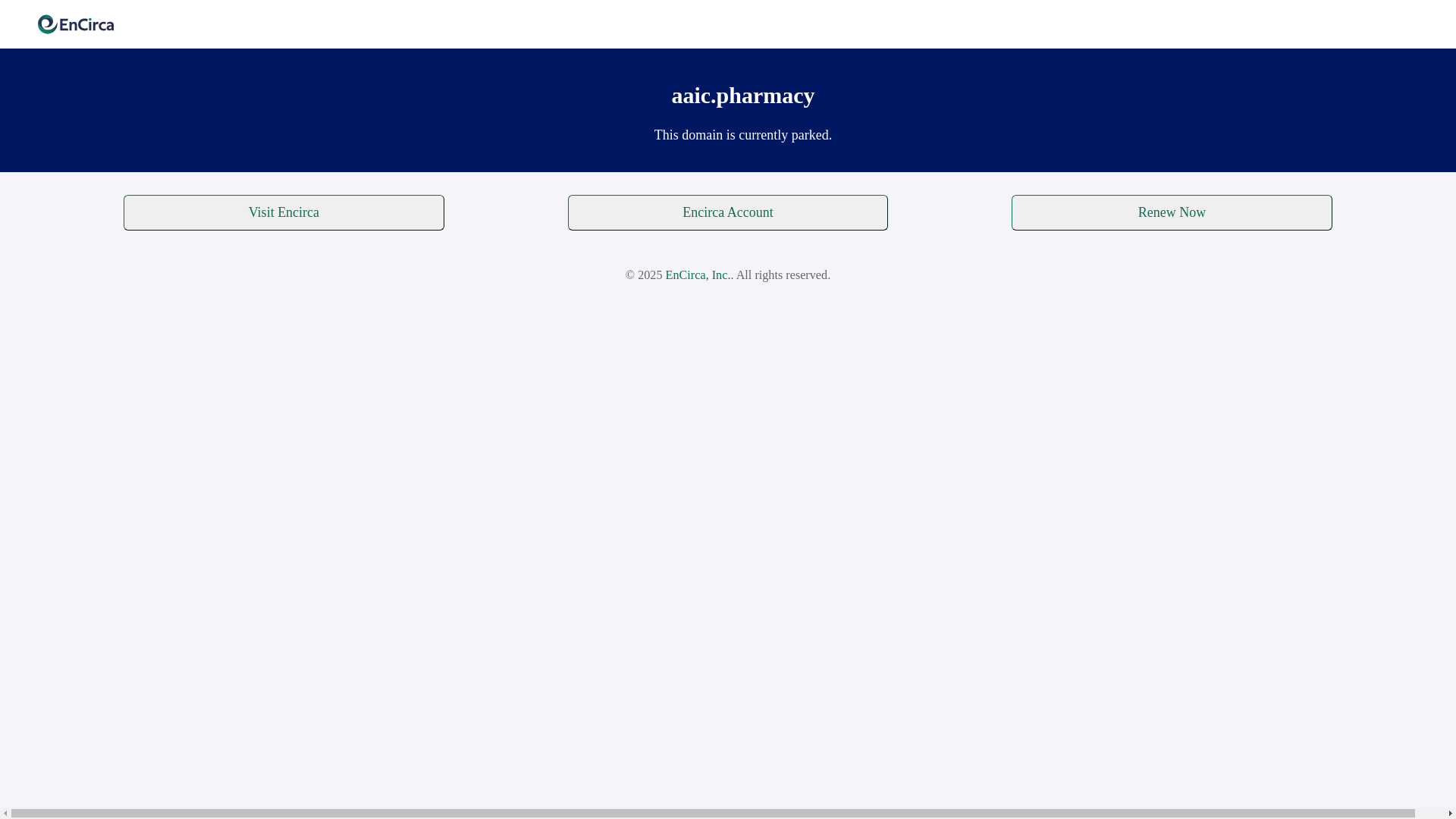 website screenshot of https://aaic.pharmacy/