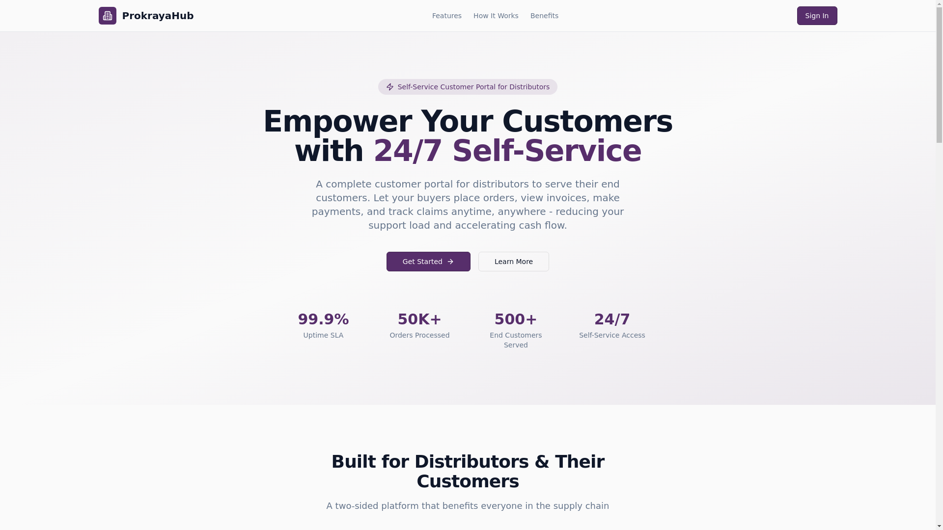 website screenshot of https://prokrayahub.com/