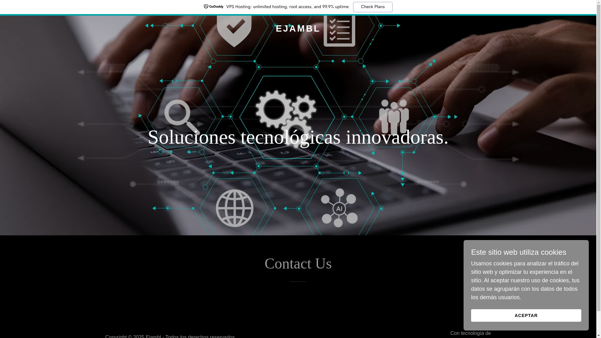 website screenshot of https://ejambl.com/