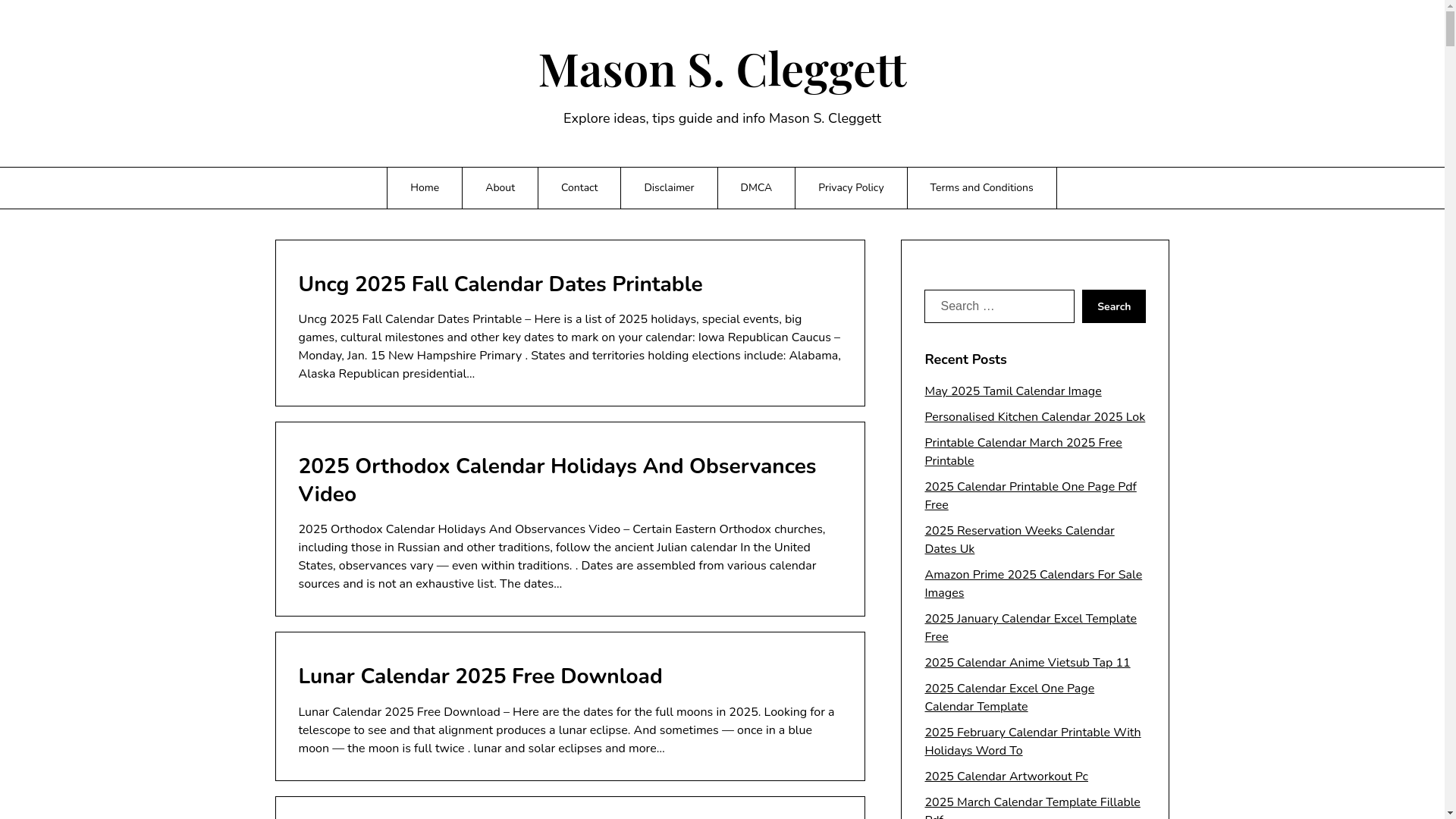 website screenshot of https://masonscleggett.pages.dev/