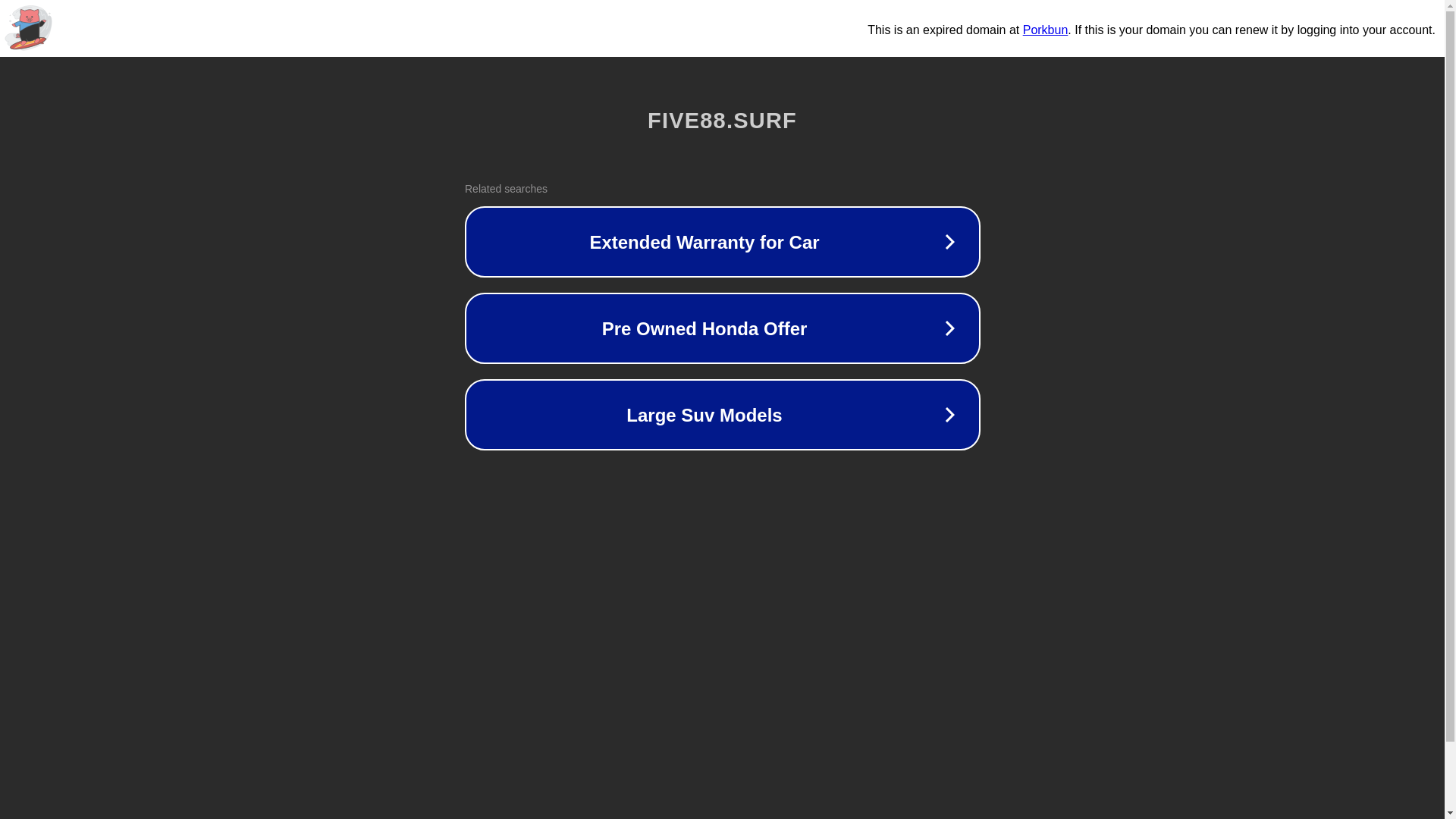 website screenshot of https://five88.surf/