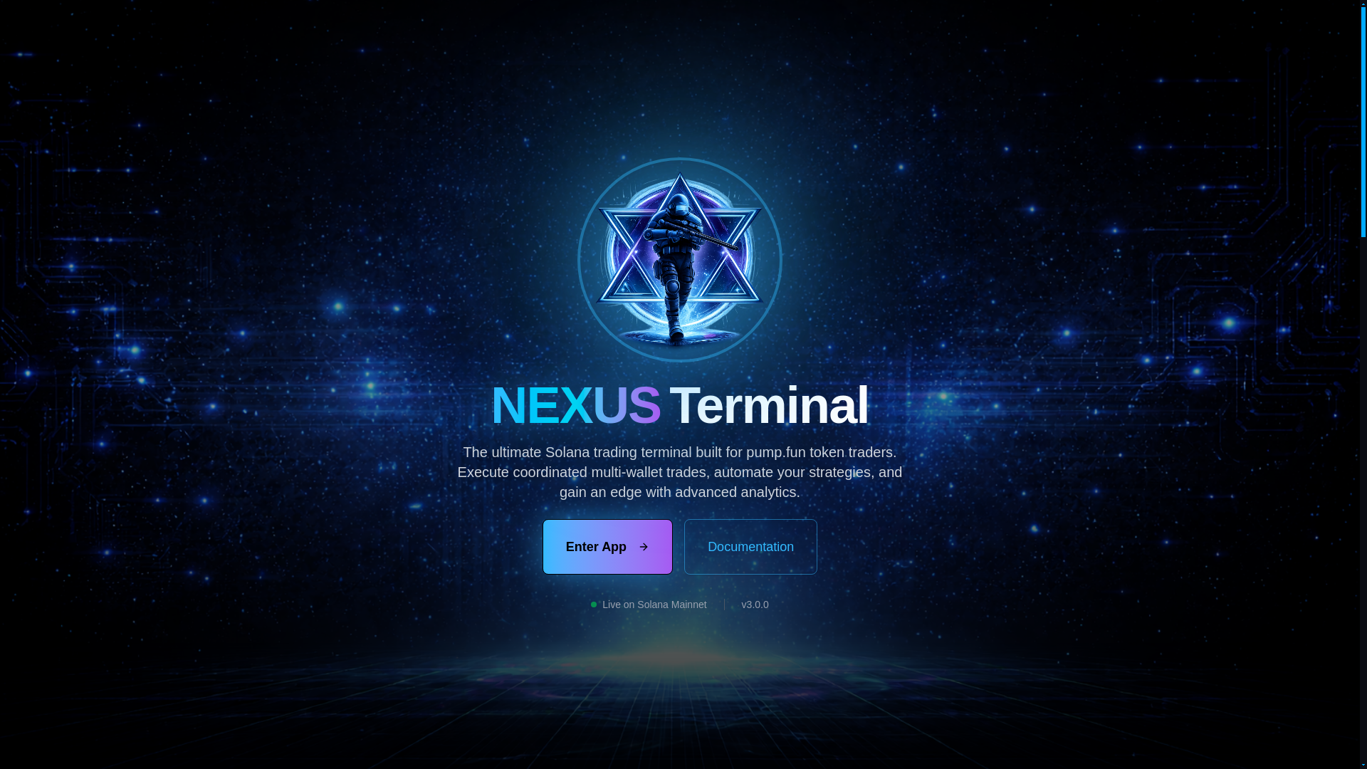 website screenshot of https://nexusterminal.app/
