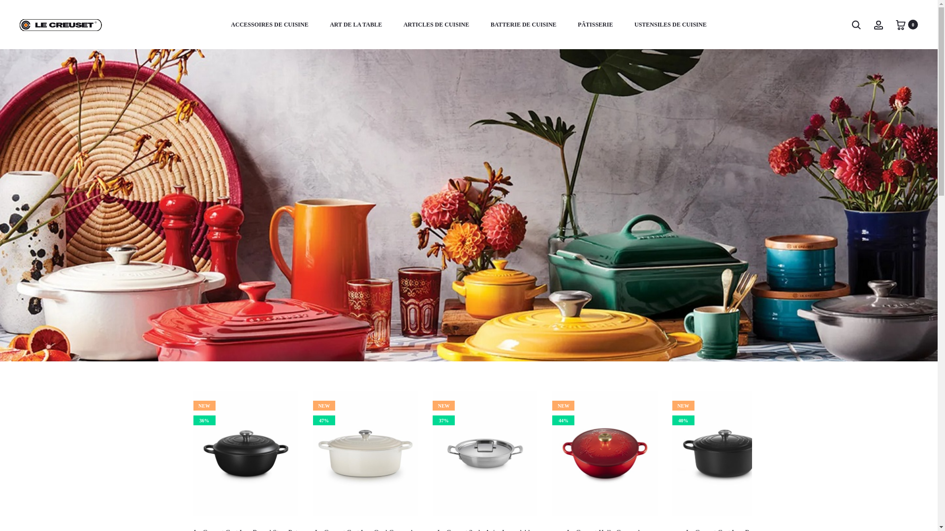 website screenshot of http://lecreusetfrance.fr/