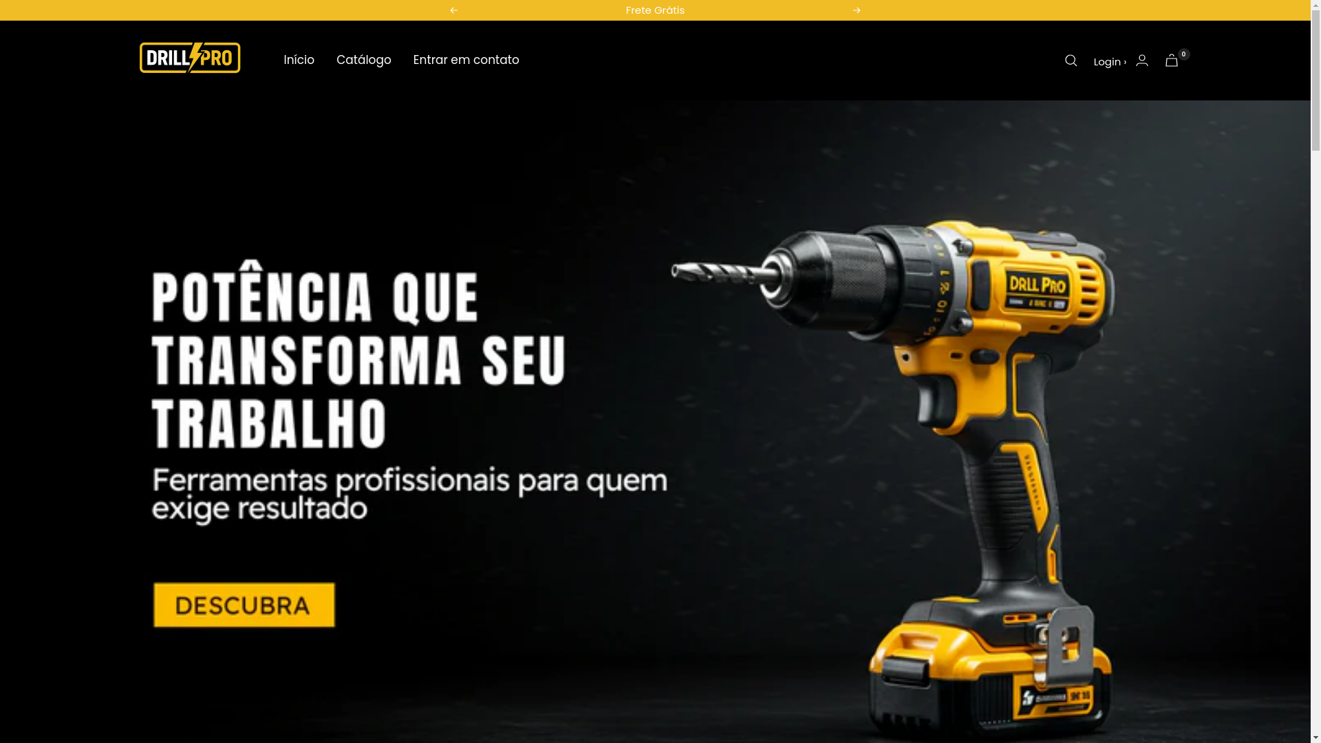 website screenshot of https://drillpro.com.br/