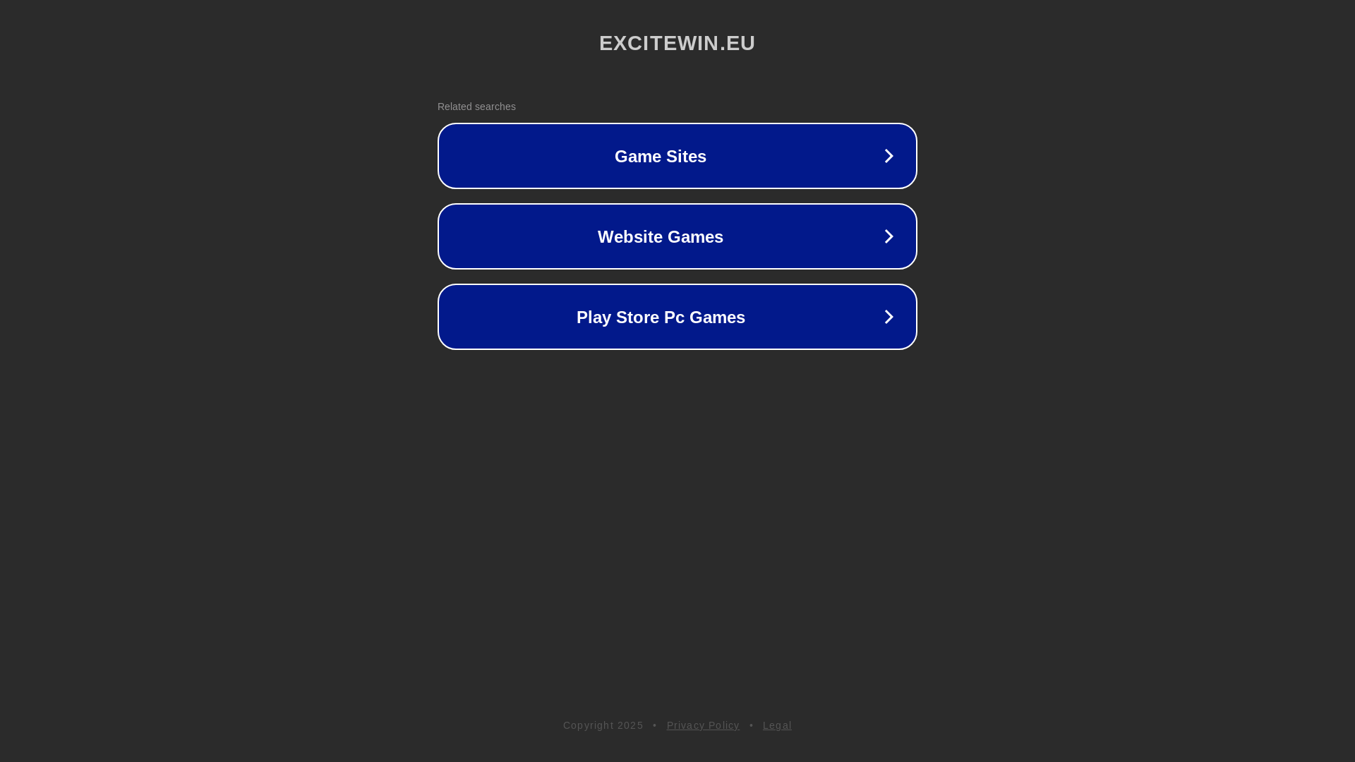 website screenshot of https://excitewin.eu/