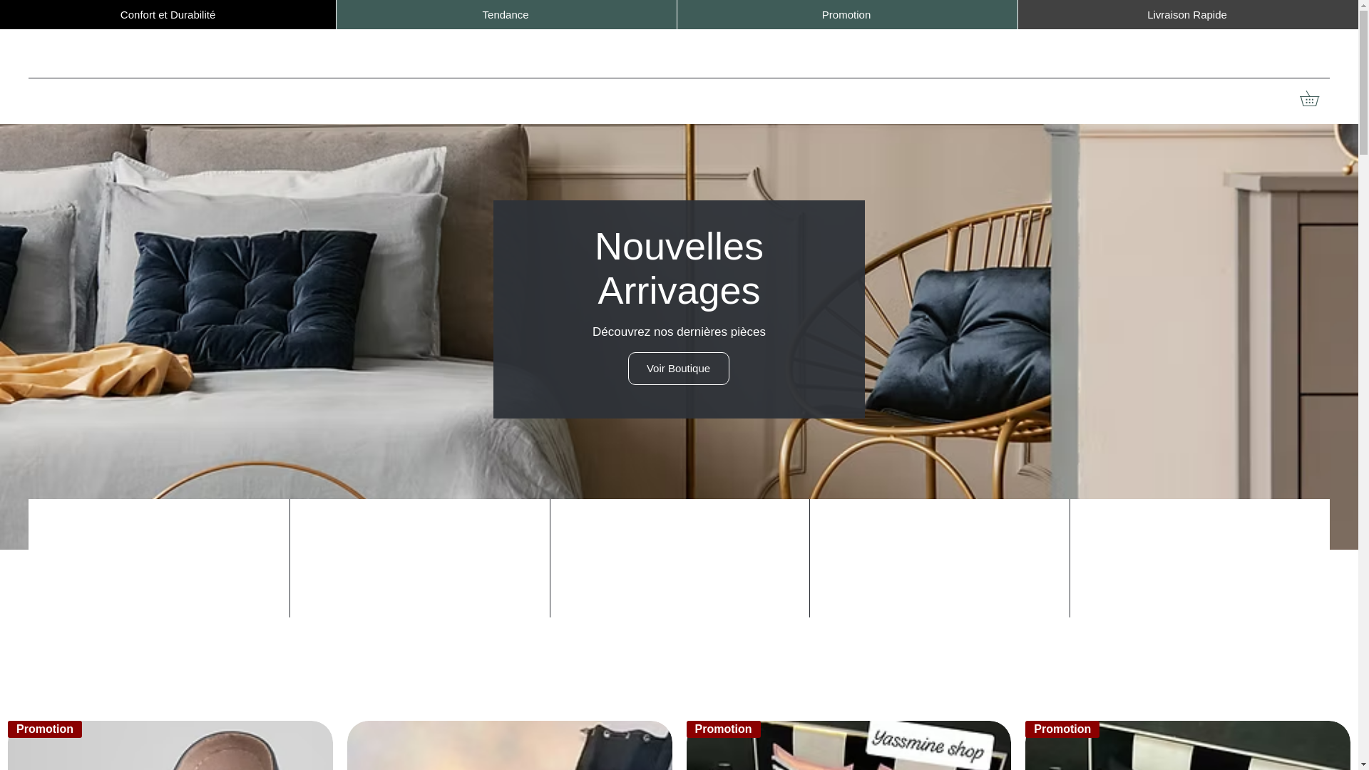 website screenshot of https://yassmine-shop.com/