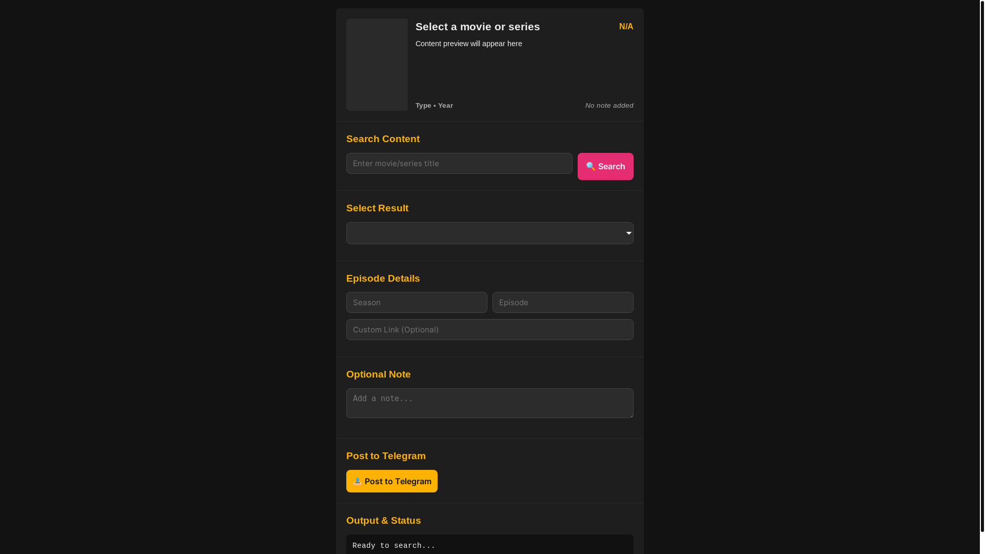 website screenshot of https://tmdb-send-frontend.pages.dev/