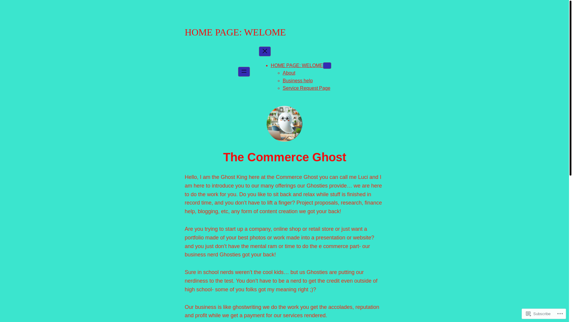 website screenshot of https://commerce-ghost.com/