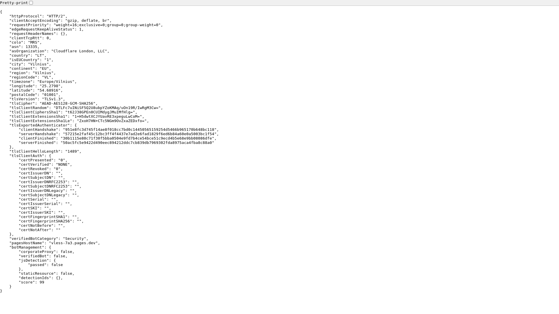 website screenshot of https://vless-7a3.pages.dev/