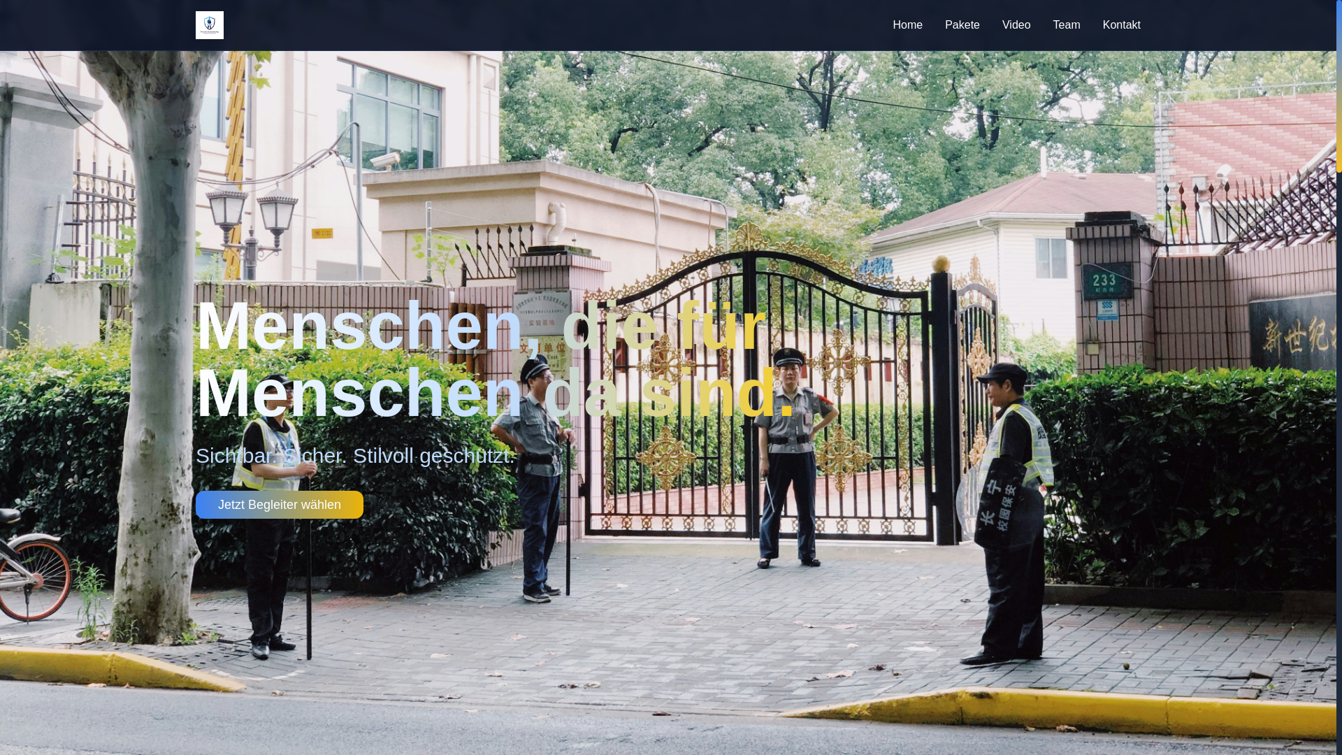 website screenshot of https://famousprotectionservice.de/
