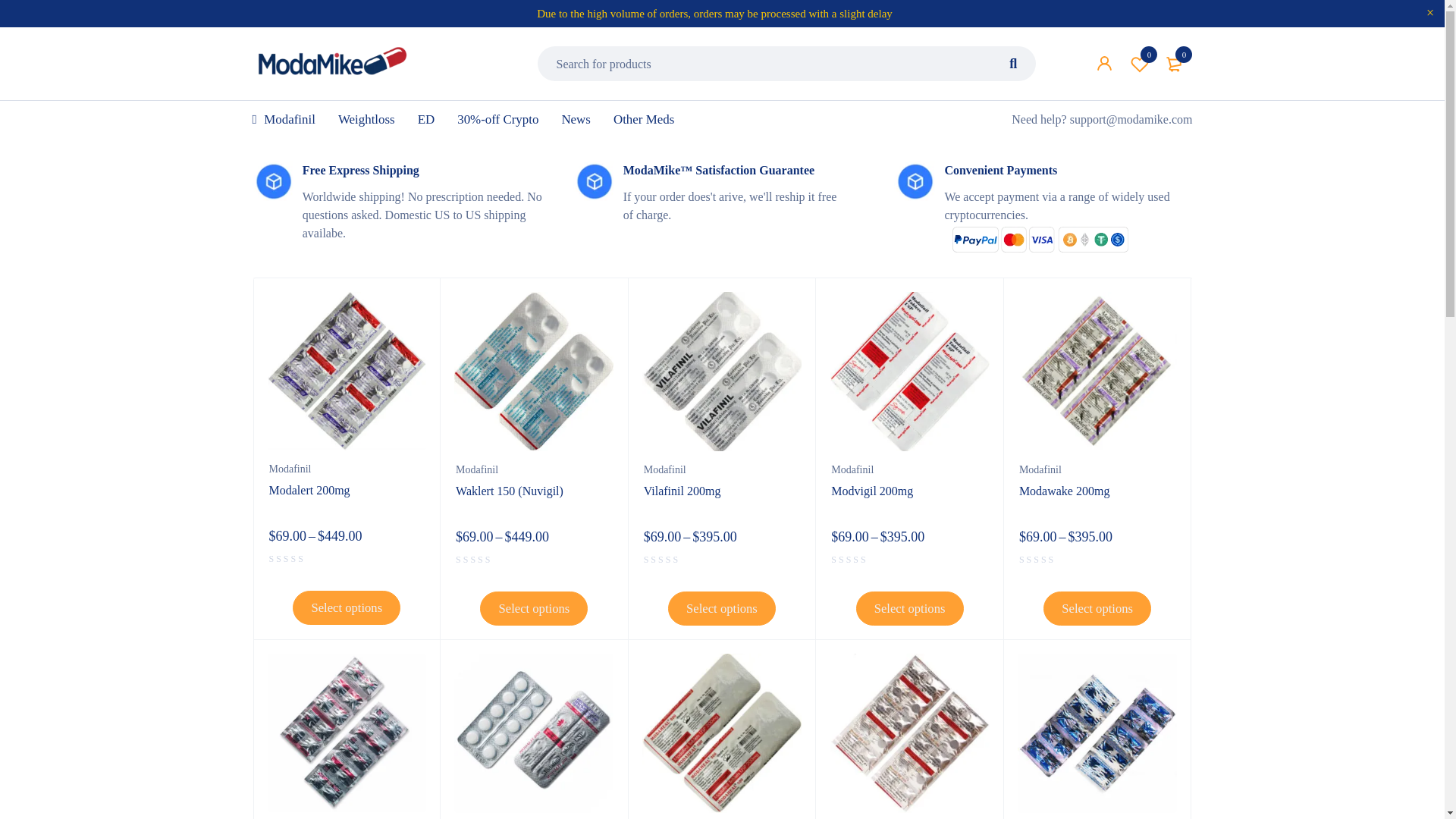 website screenshot of https://www.modamike.com/