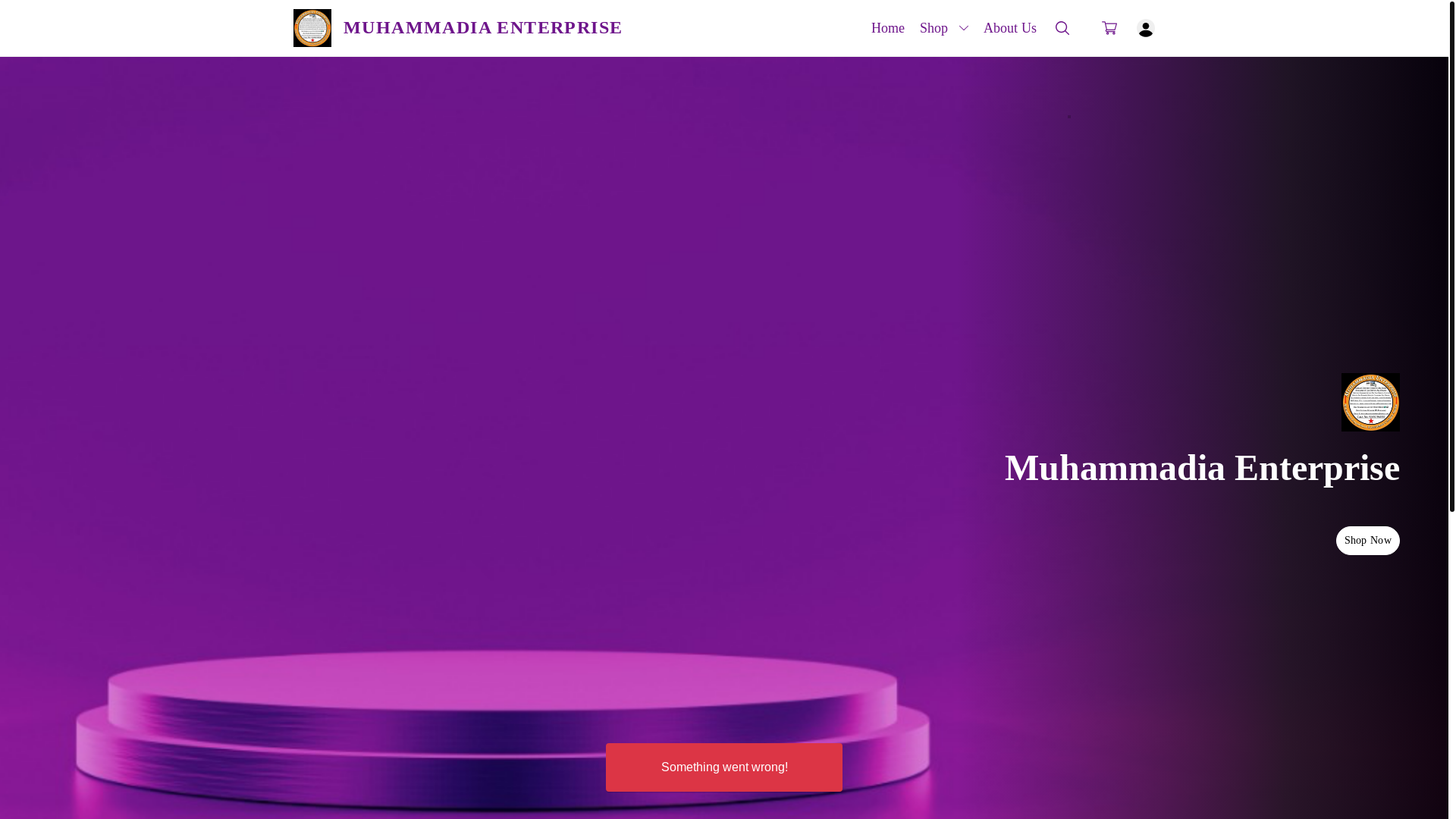 website screenshot of https://muhammadiaenterprise.co.in/