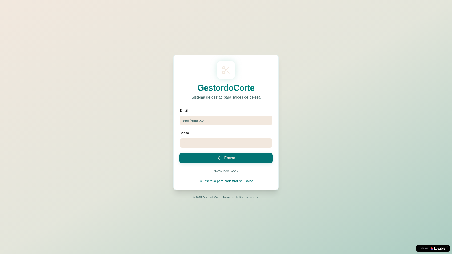 website screenshot of https://gestorcorte.com.br/