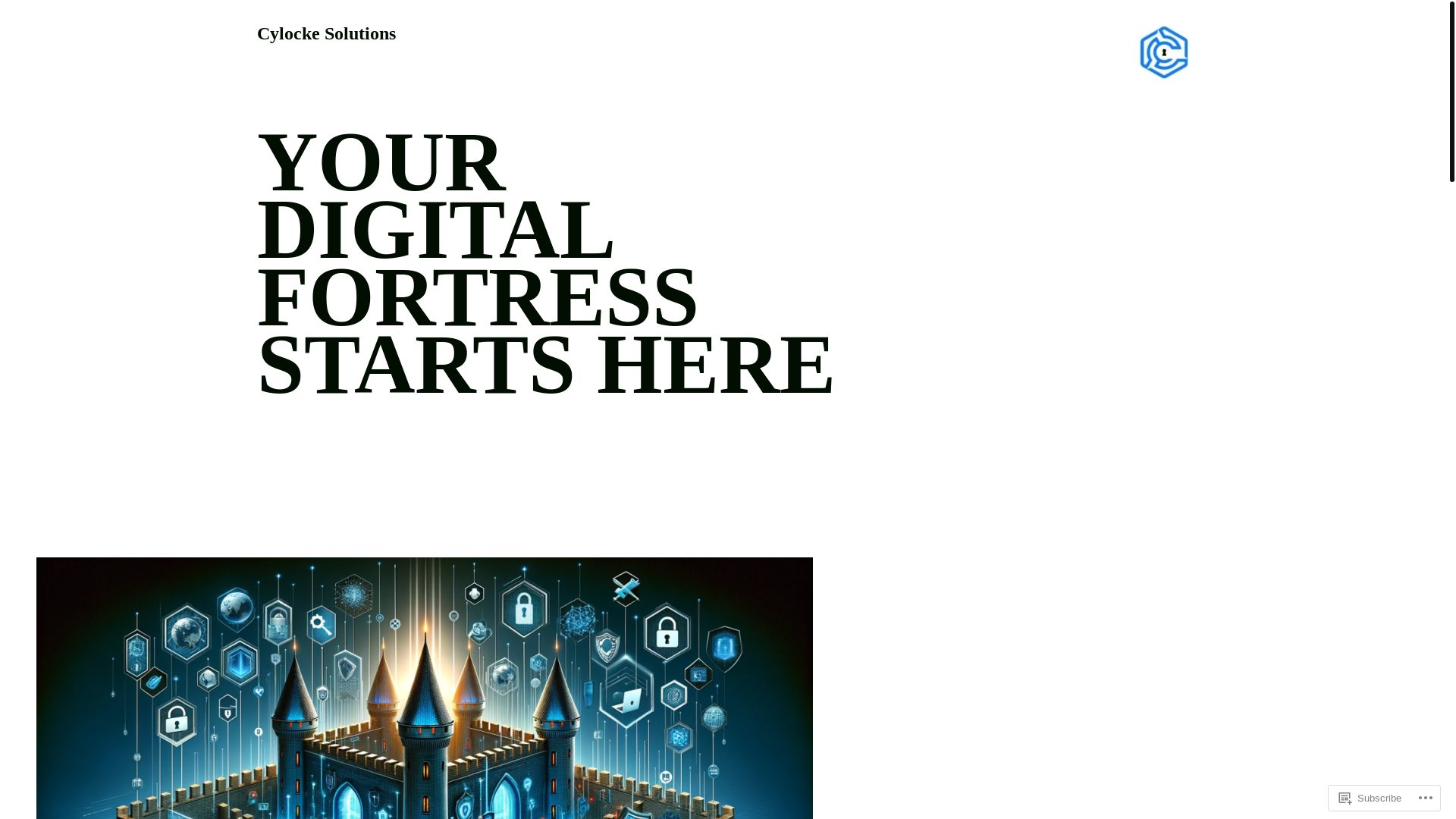 website screenshot of https://cylocke.com/