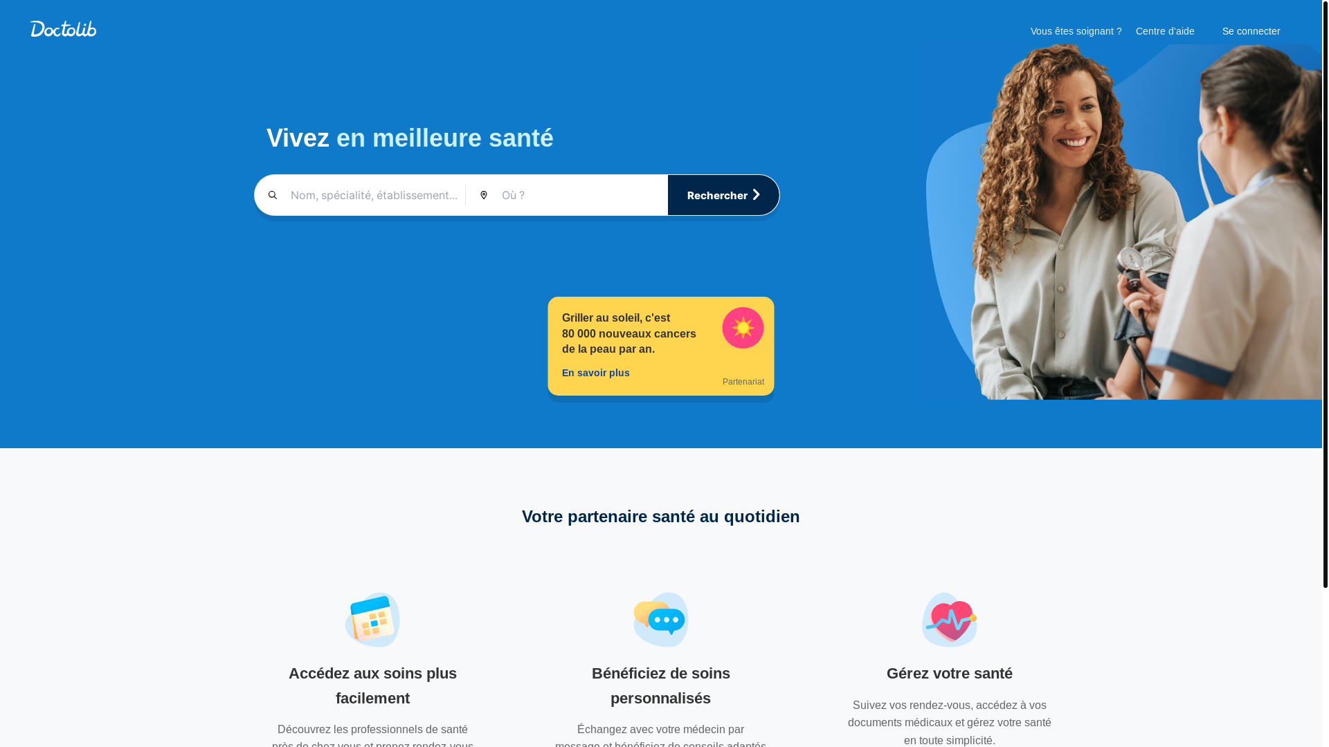 website screenshot of https://consultation-sante.info/