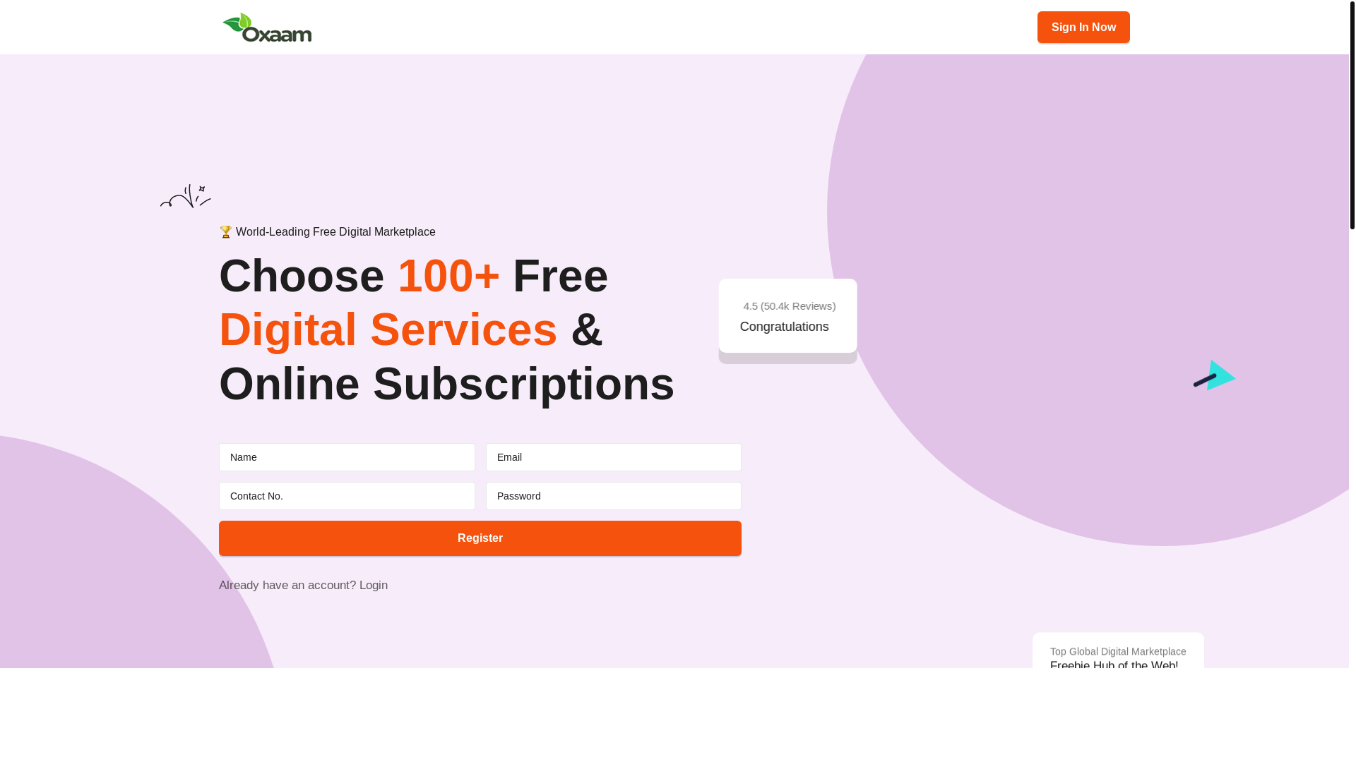 website screenshot of https://www.oxaam.com/