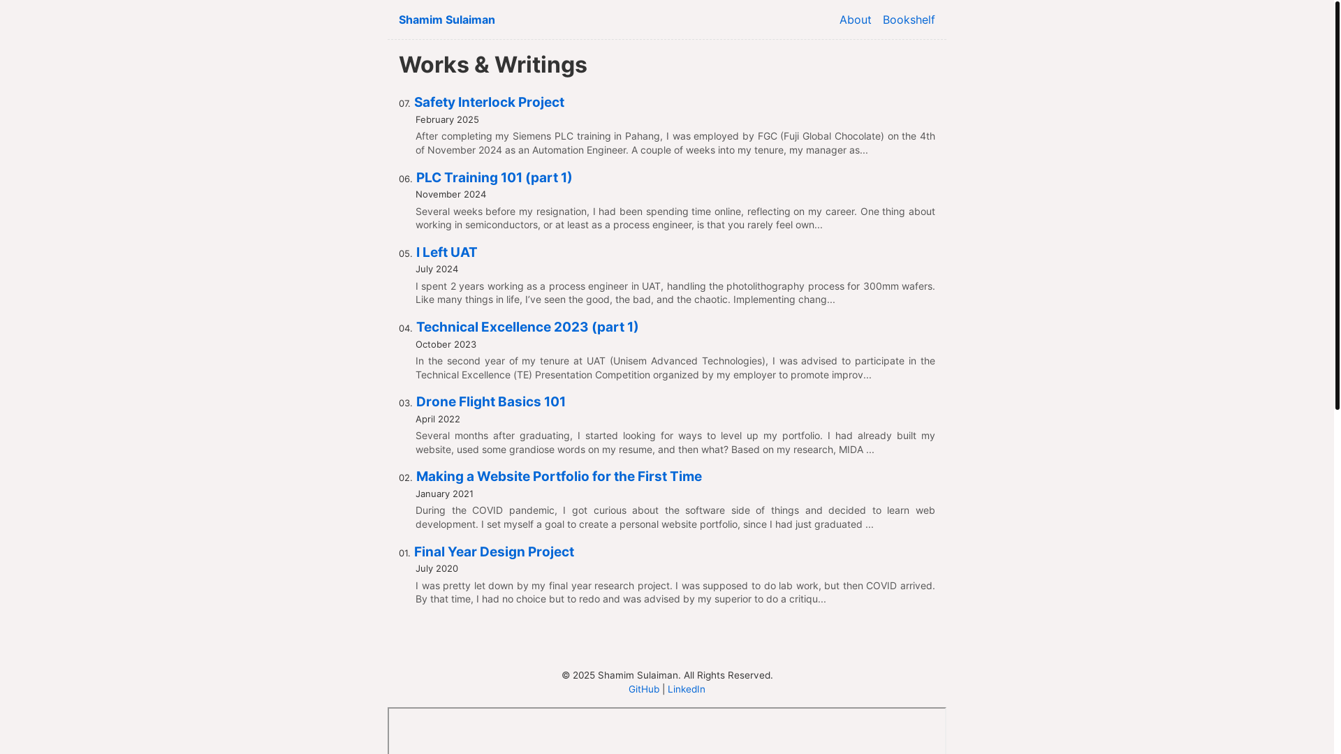 website screenshot of https://shamim-website-eleventy.pages.dev/
