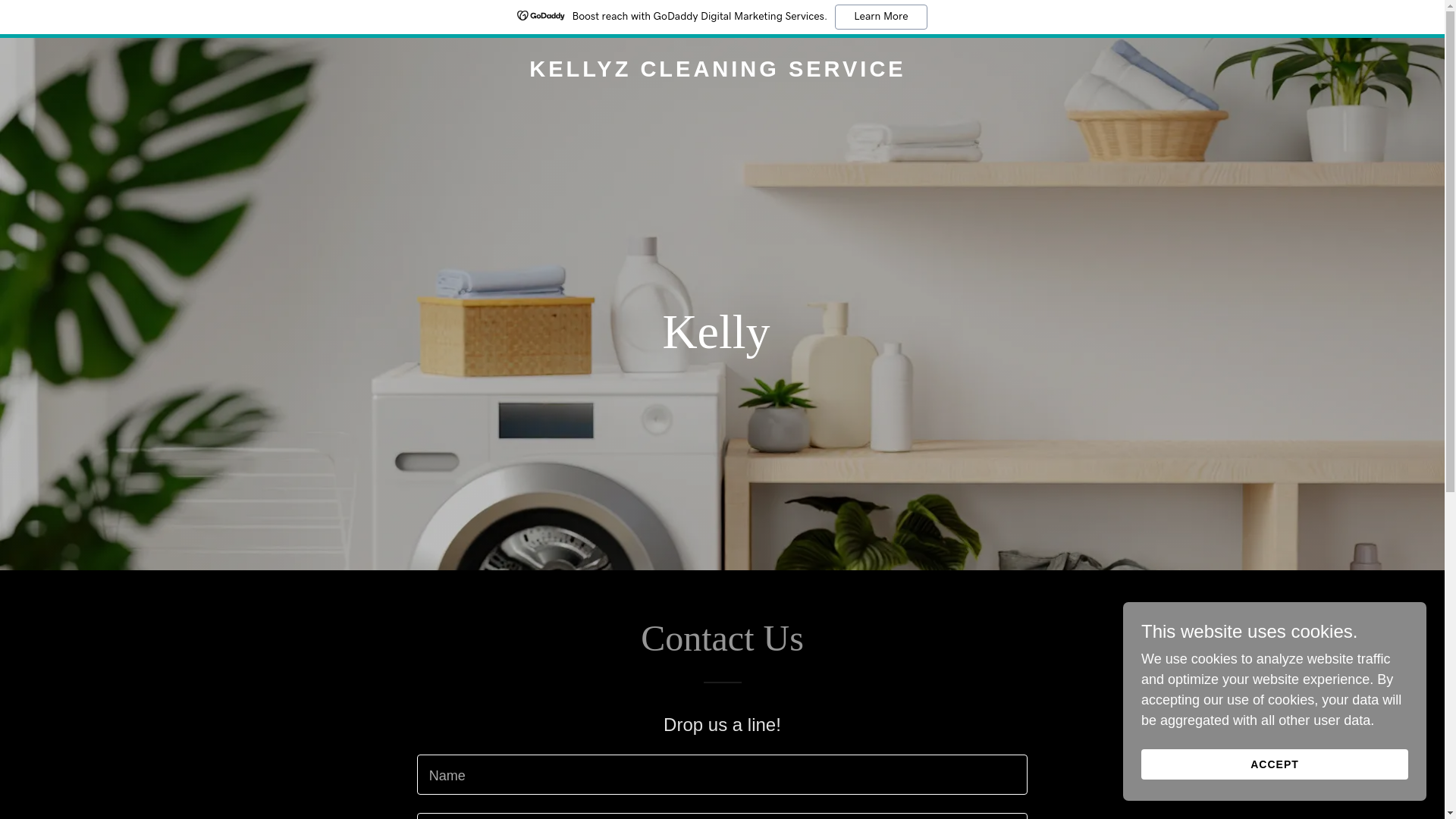 website screenshot of https://kellyzcleaning.services/