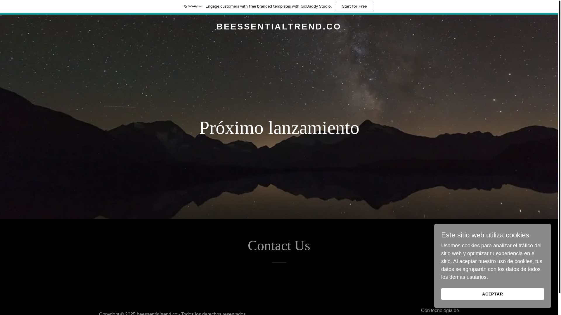 website screenshot of https://beessentialtrend.co/
