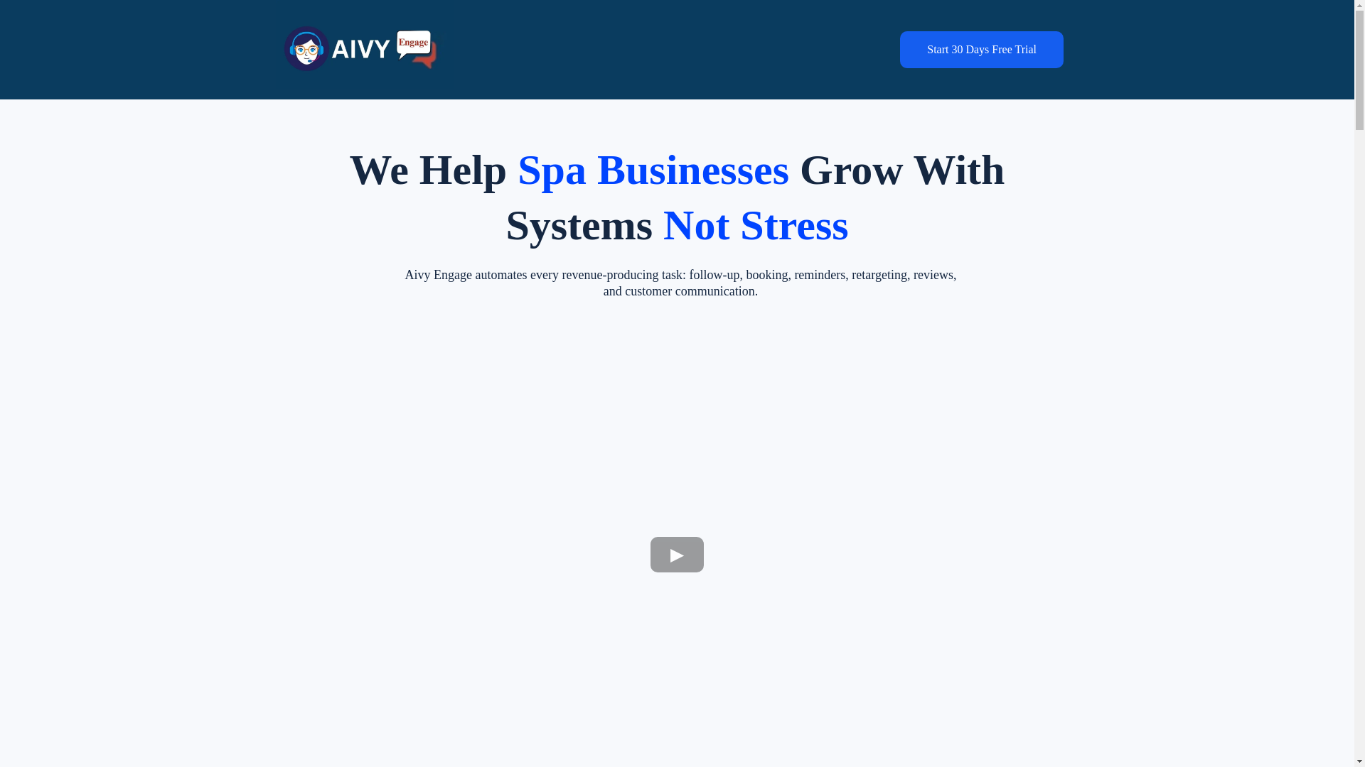 website screenshot of https://aivyengagesytsems.com/