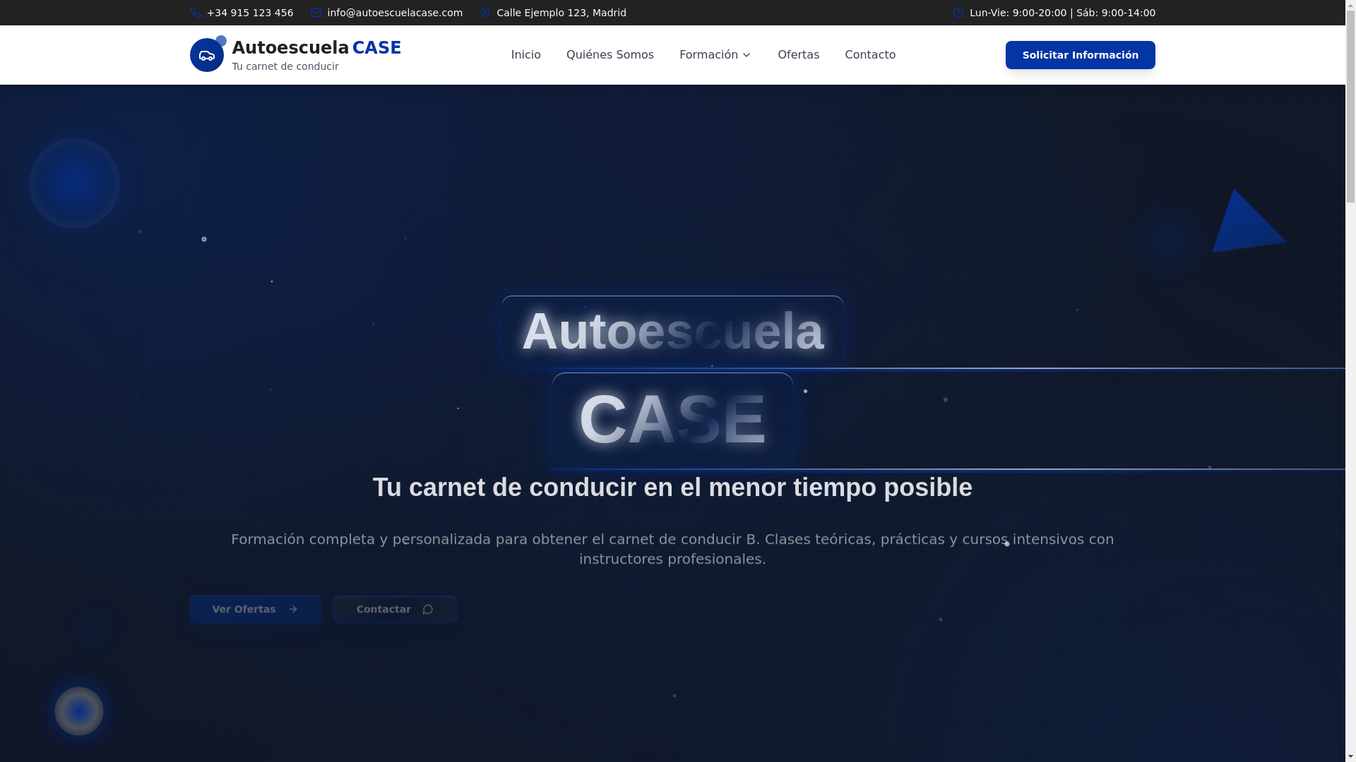 website screenshot of https://web-autoescuela-ek6.pages.dev/