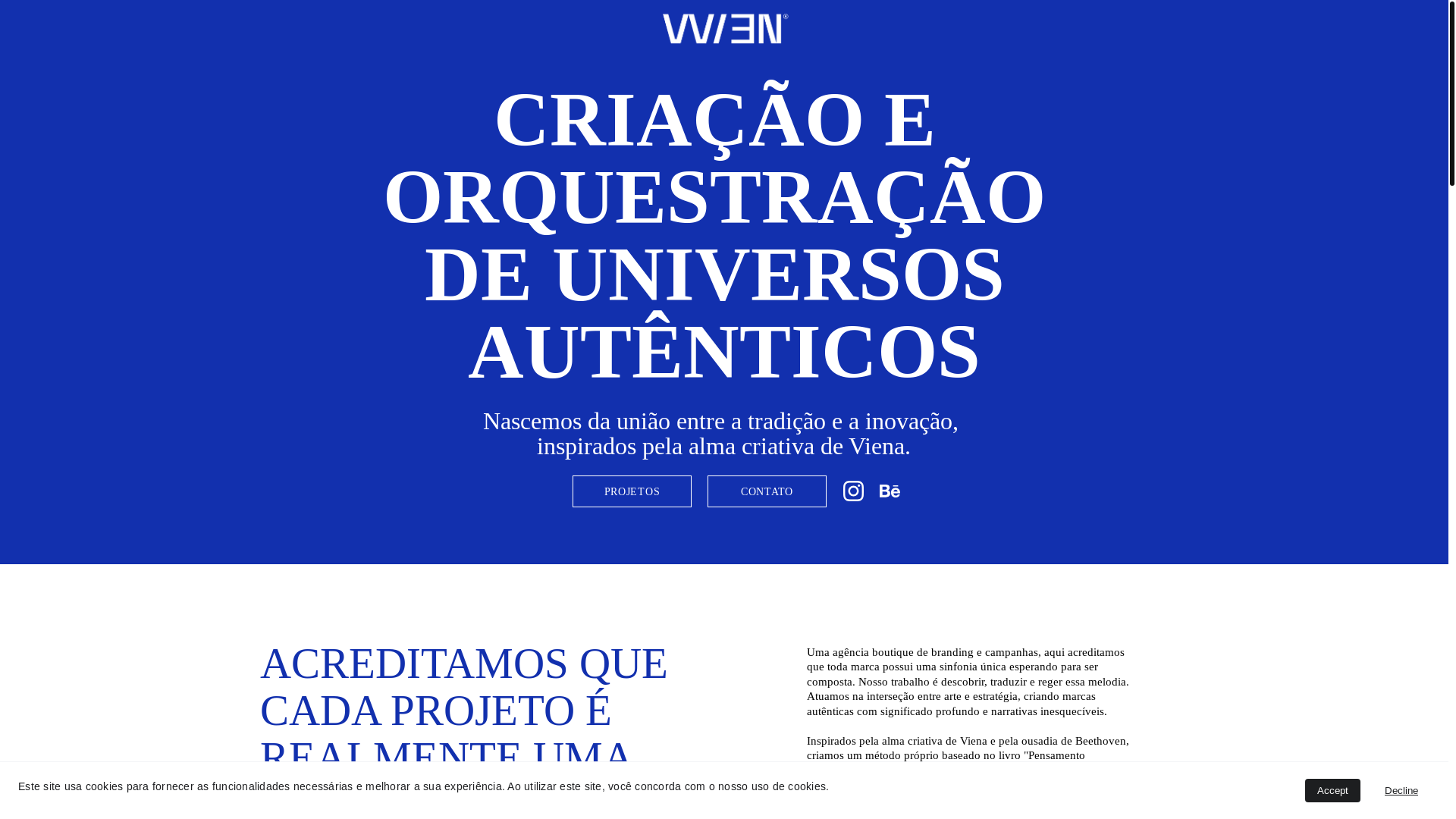 website screenshot of https://wienuniverse.com.br/