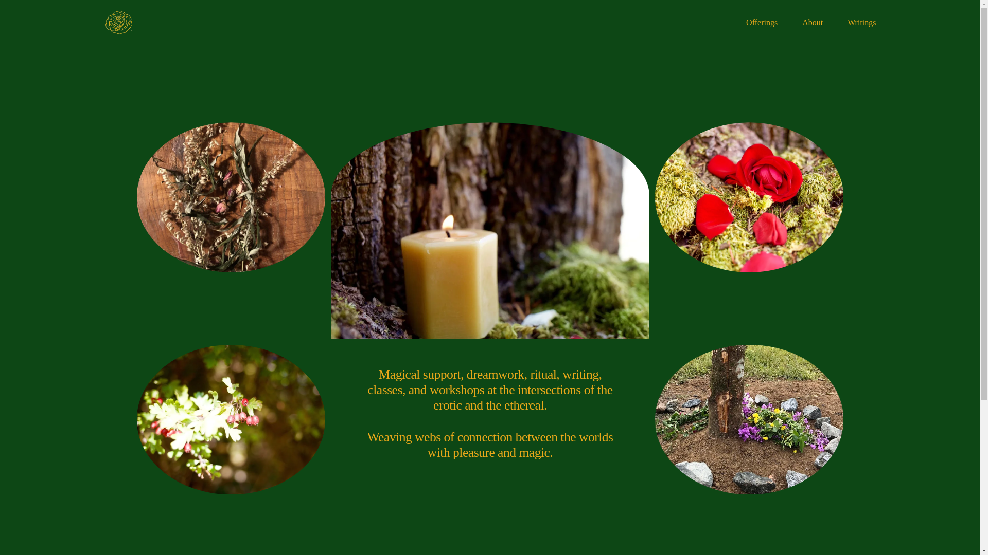 website screenshot of https://mugwortandroses.com/