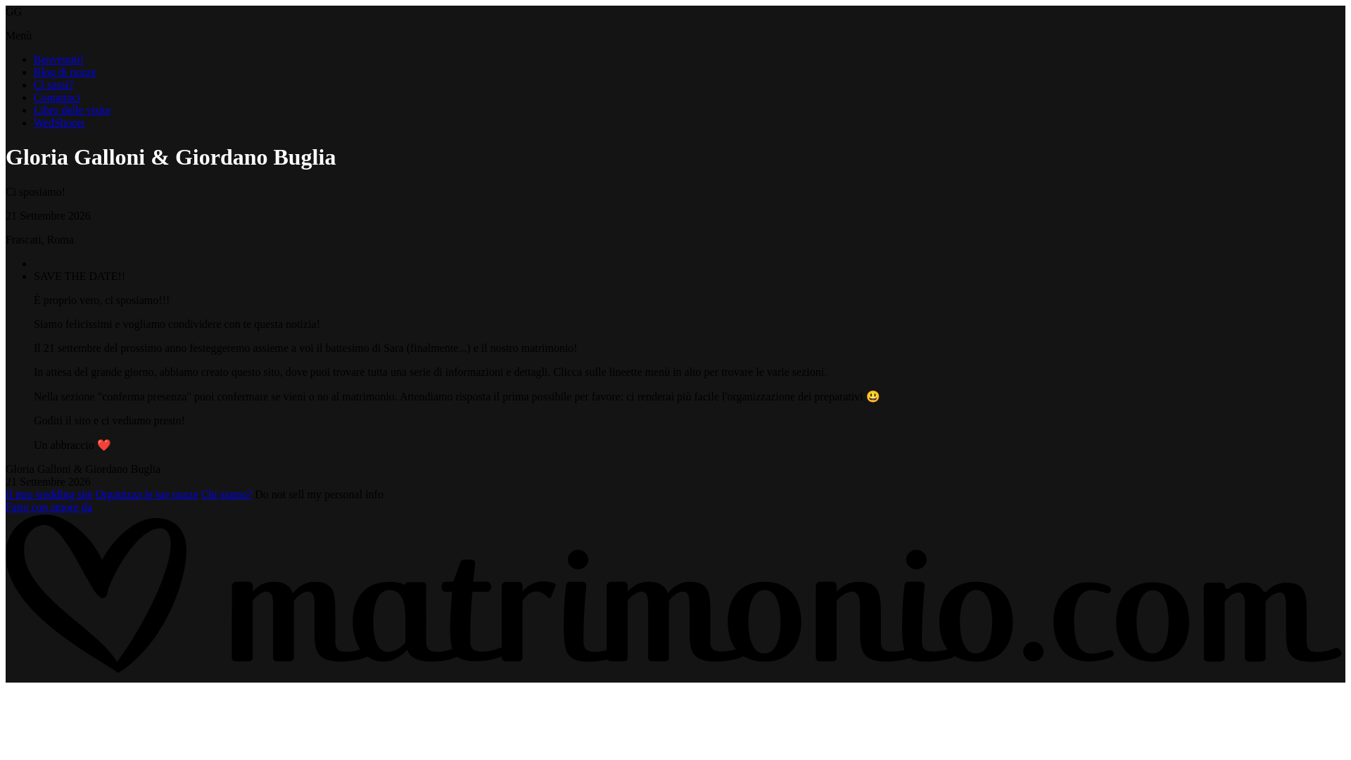 website screenshot of https://giordanoegloria.com/