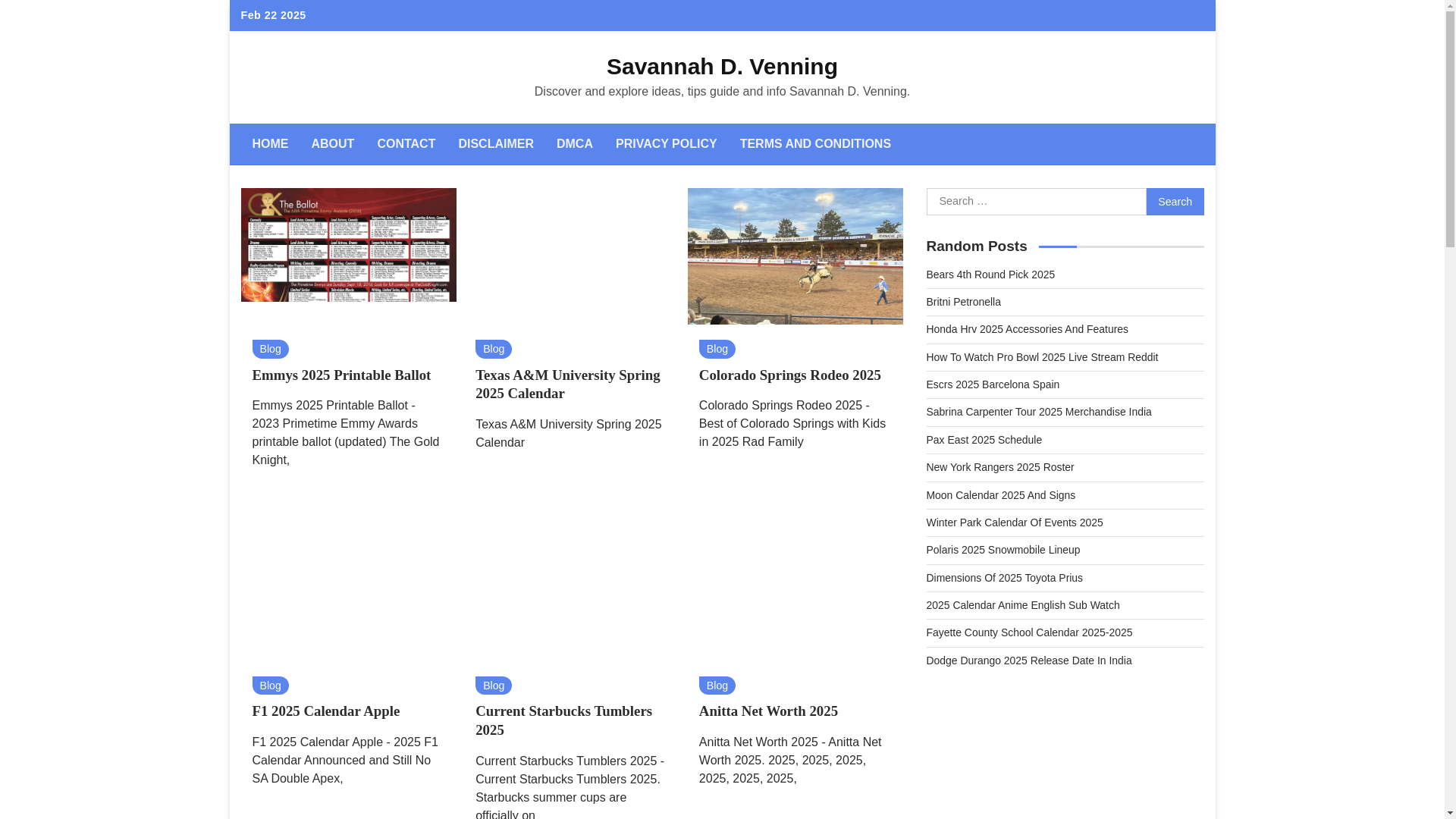 website screenshot of https://savannahdvenning.pages.dev/