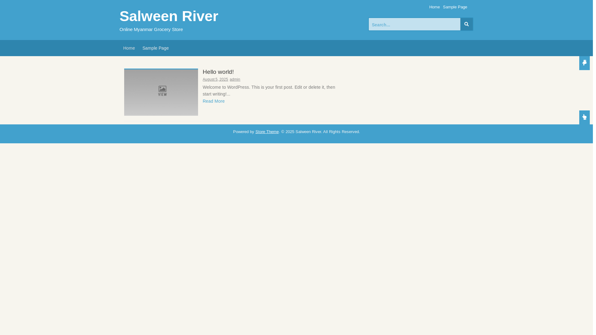 website screenshot of https://selweenriver.store/