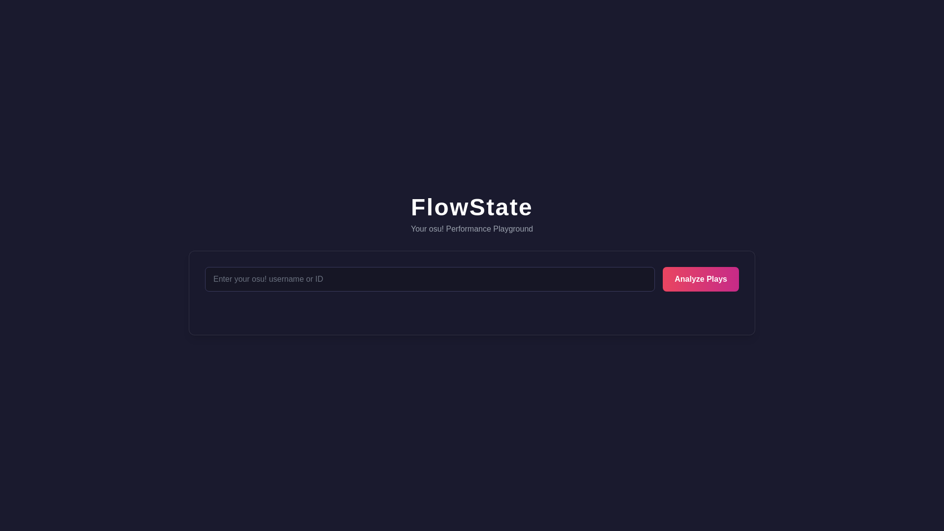 website screenshot of https://flowstate-frontend.pages.dev/