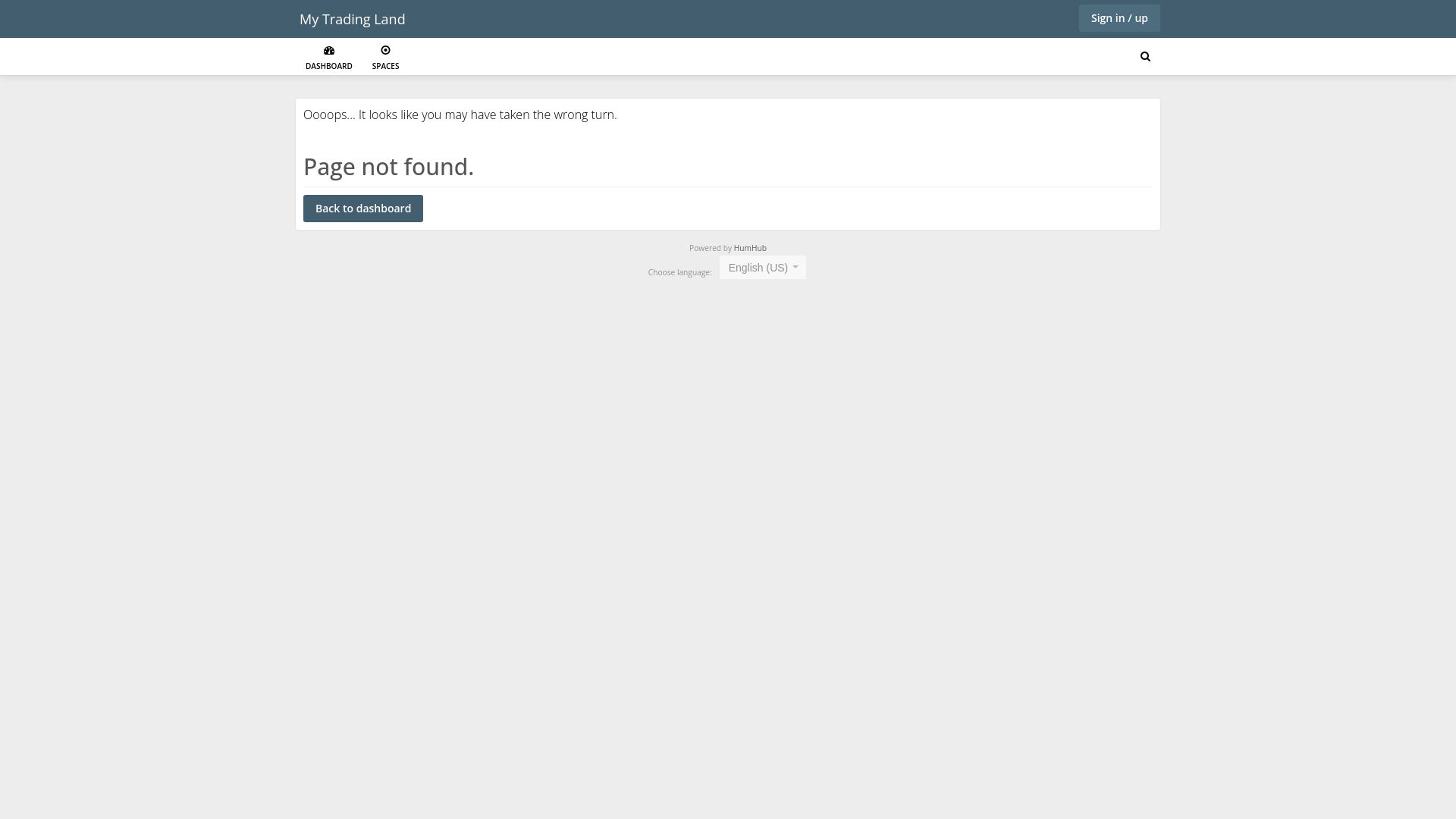 website screenshot of https://mytrading.land/