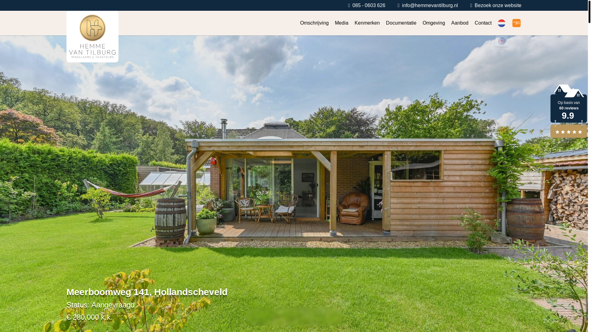 website screenshot of https://meerboomweg141.nl/