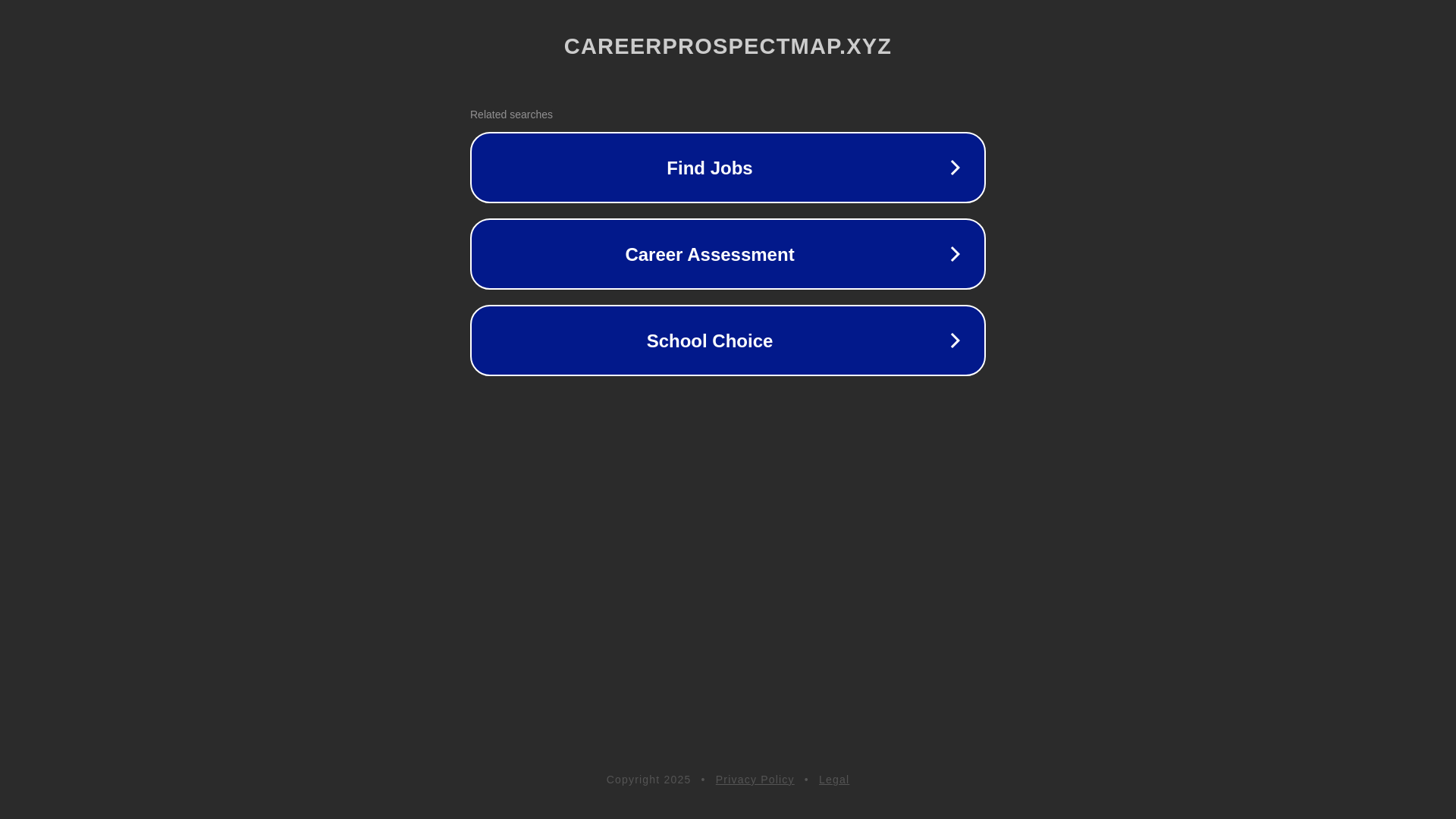 website screenshot of https://careerprospectmap.xyz/