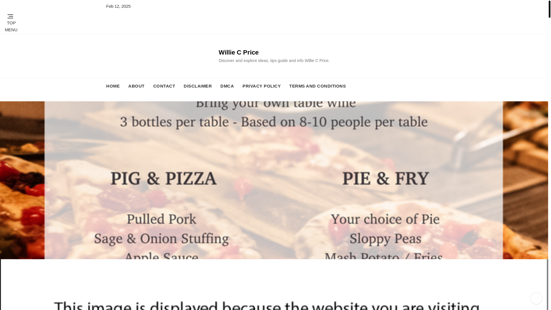 website screenshot of https://williecprices.pages.dev/