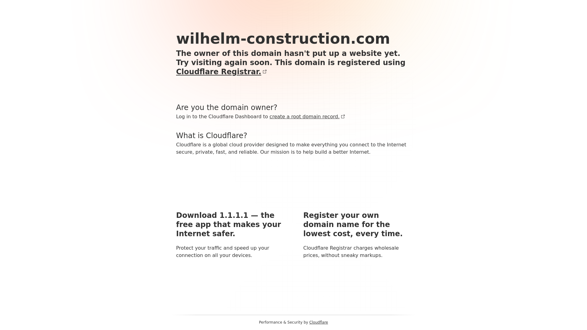 website screenshot of https://wilhelm-construction.com/