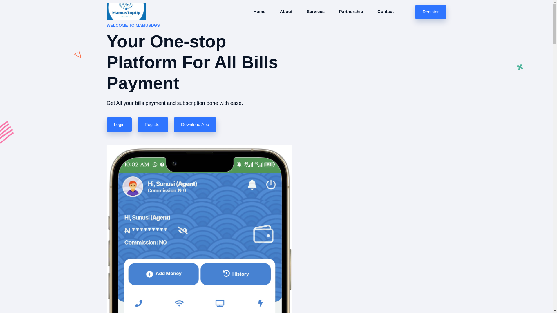 website screenshot of https://danbakodata.com.ng/