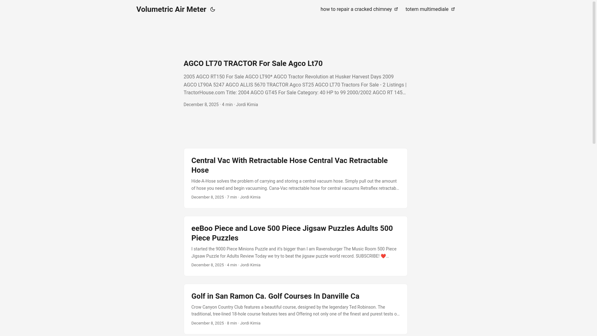 website screenshot of https://volumetricairmeter3.pages.dev/