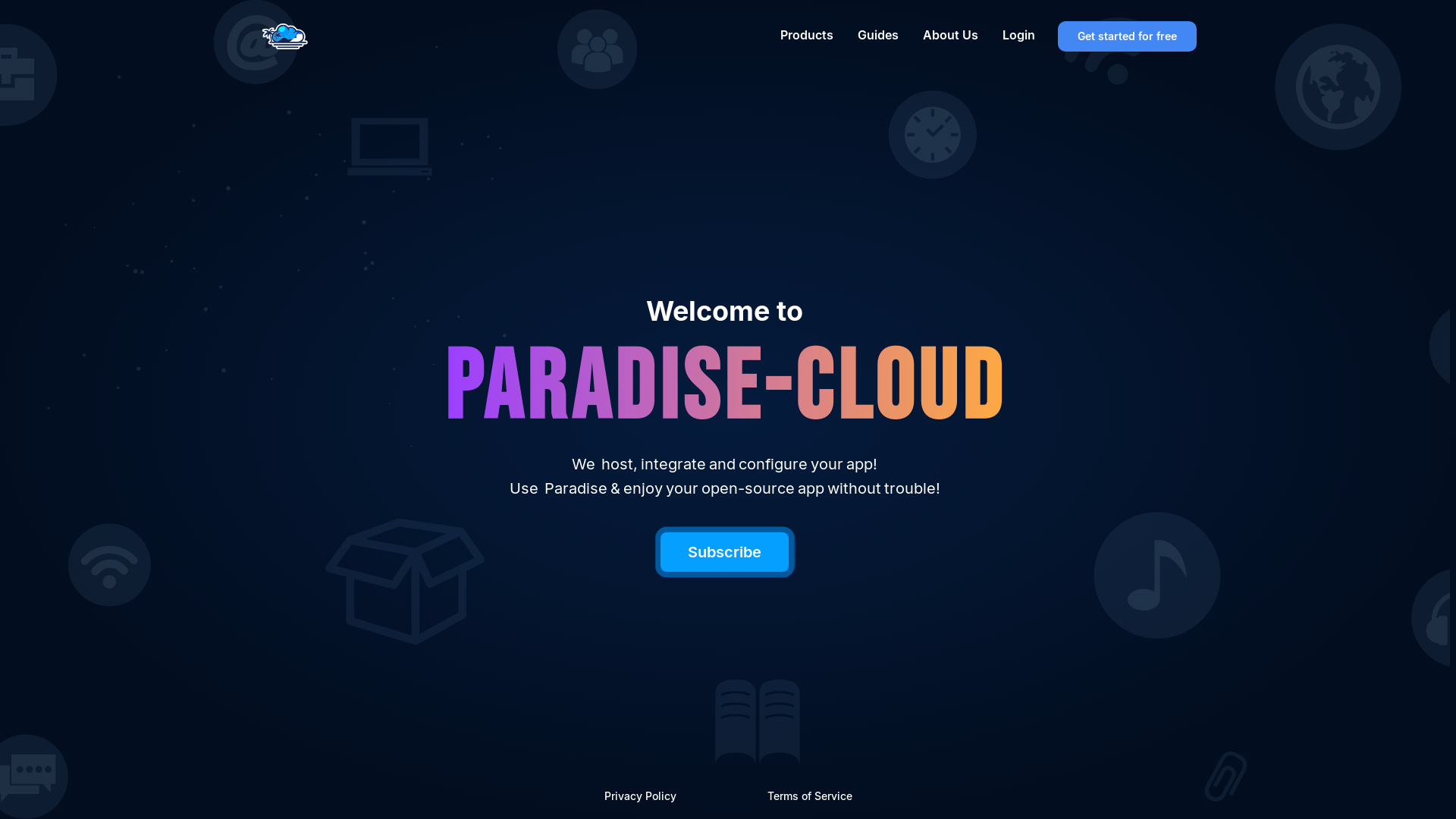website screenshot of https://prod-paradise-fe.pages.dev/
