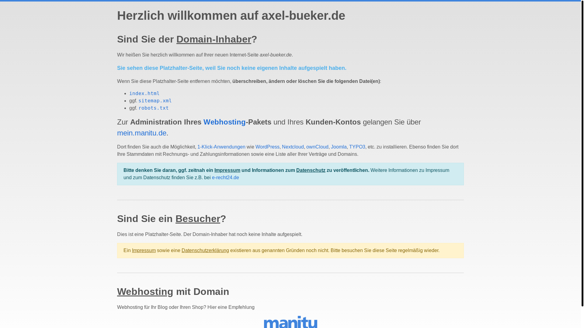 website screenshot of https://axel-bueker.de/